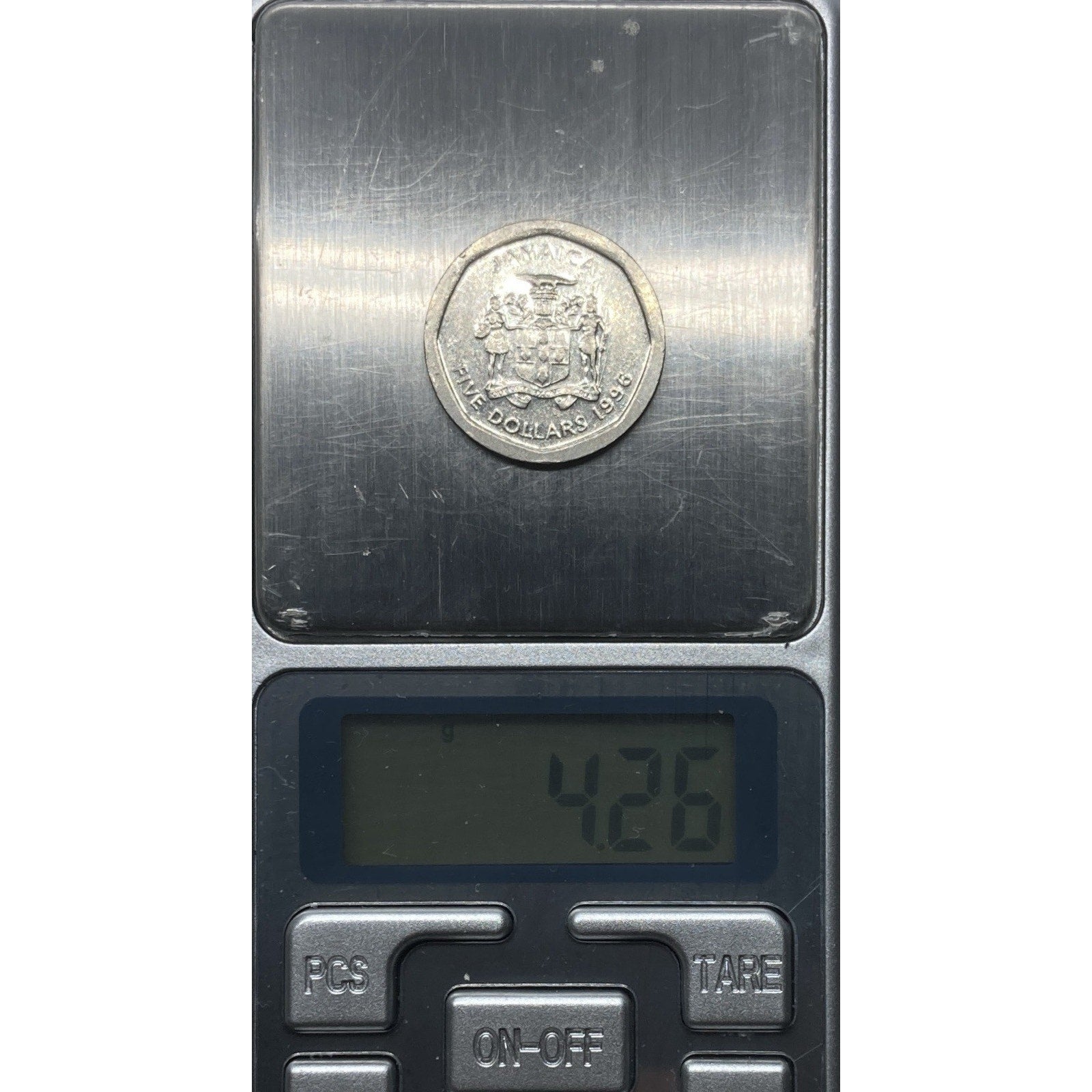 1996 Jamaica 5 Dollars Coin - KM# 163