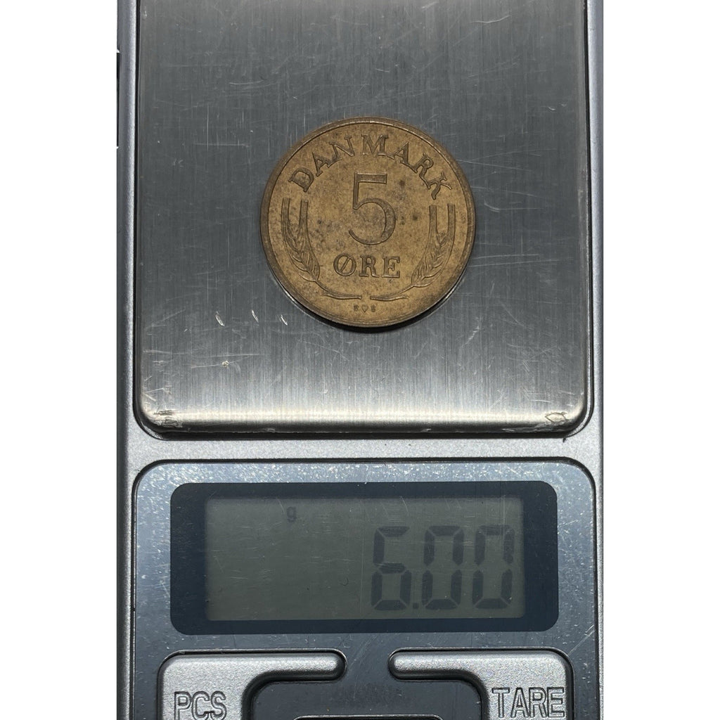 1972 Denmark 5 Øre Coin - KM# 848.2