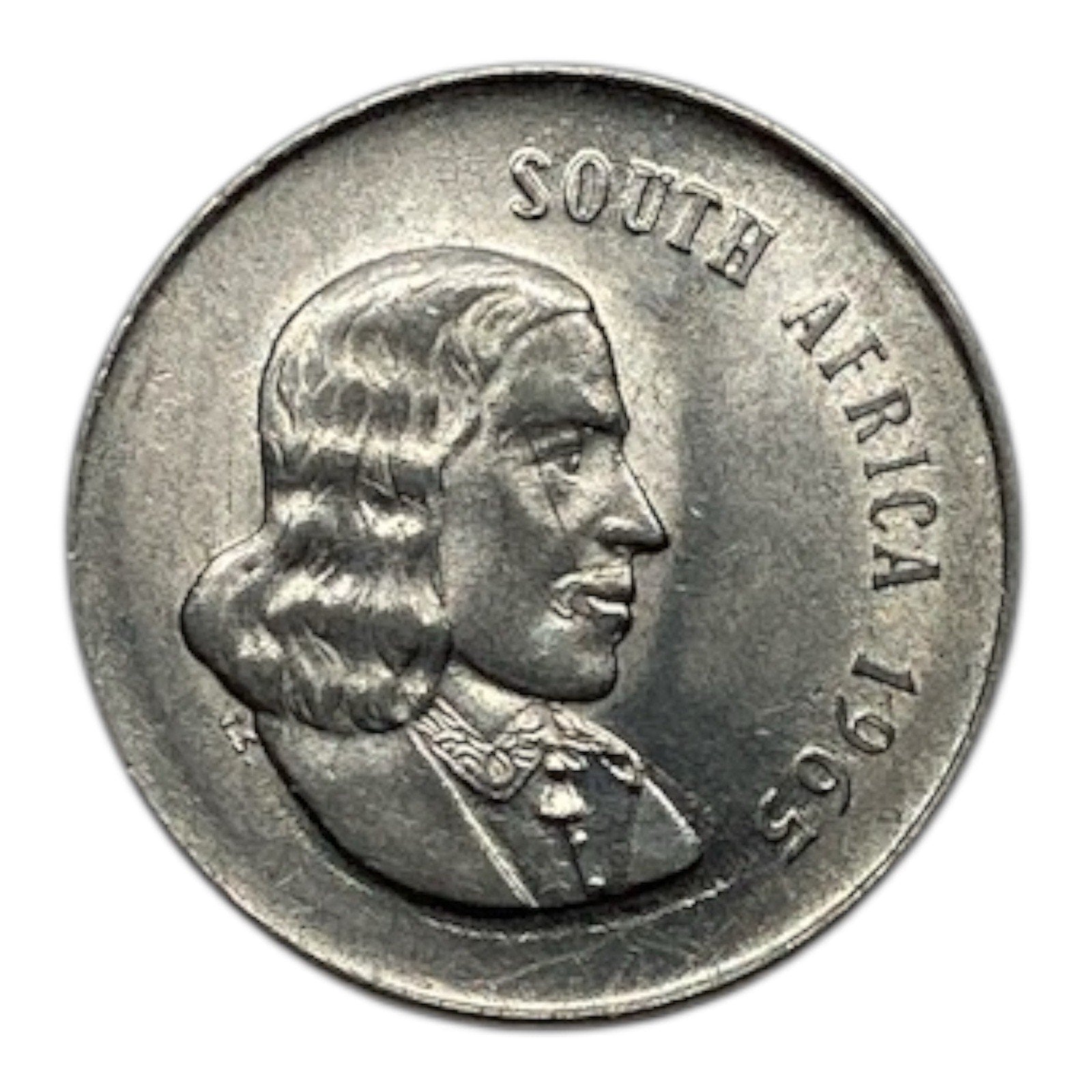 1965 South Africa 20 Cents Coin - KM# 69