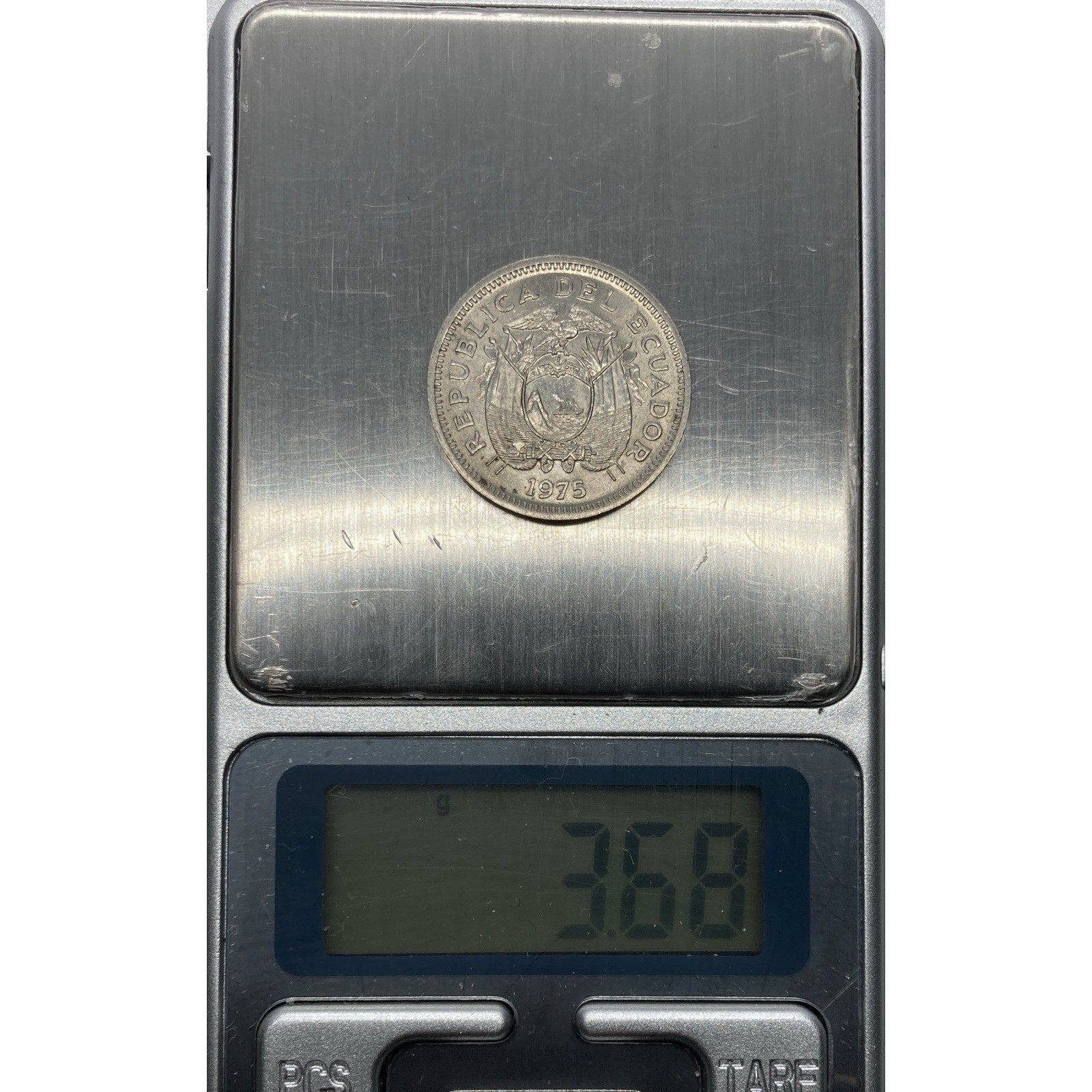 1975 Ecuador 20 Centavos Coin - KM# 77.2a