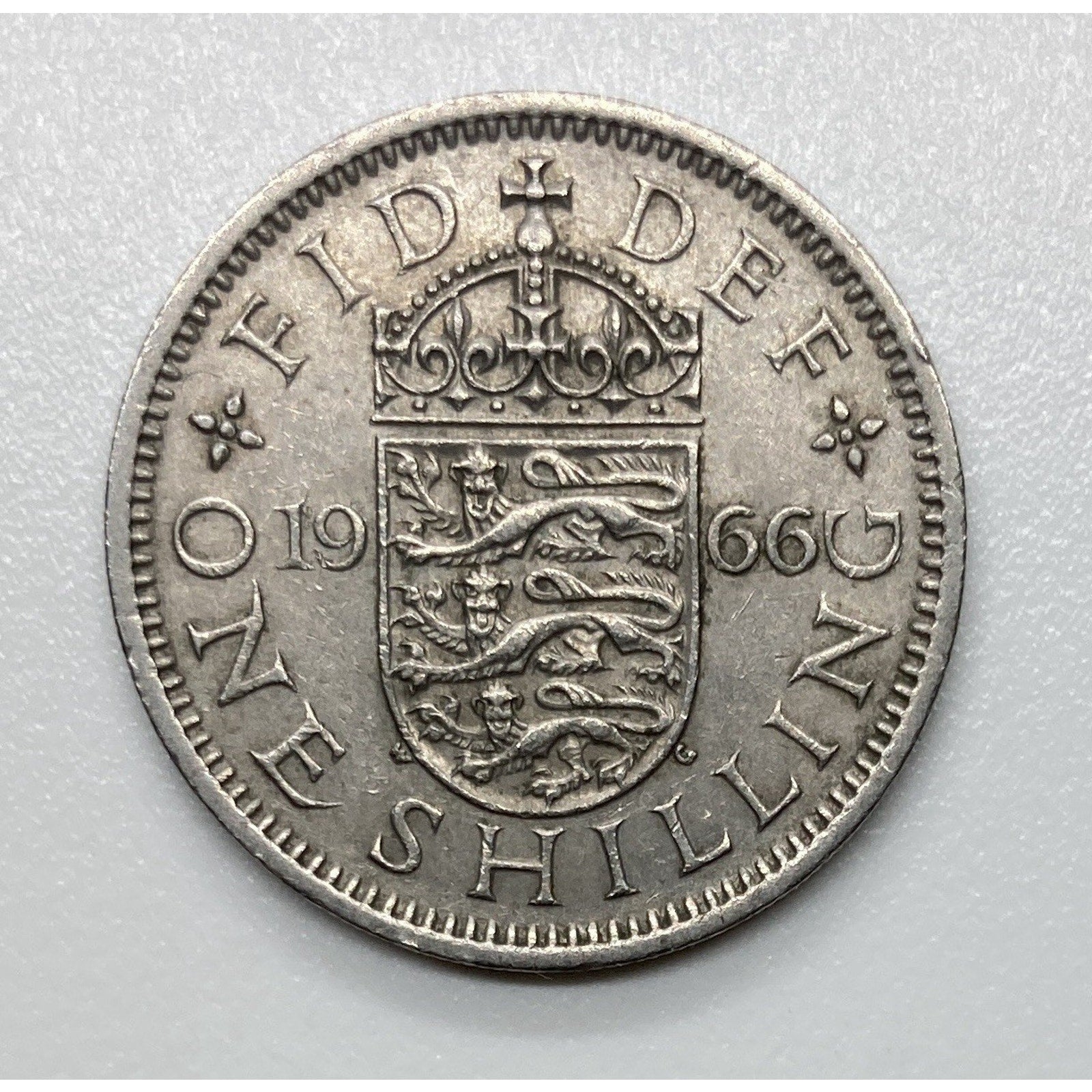 1966 Great Britain 1 Shilling Coin - KM# 904