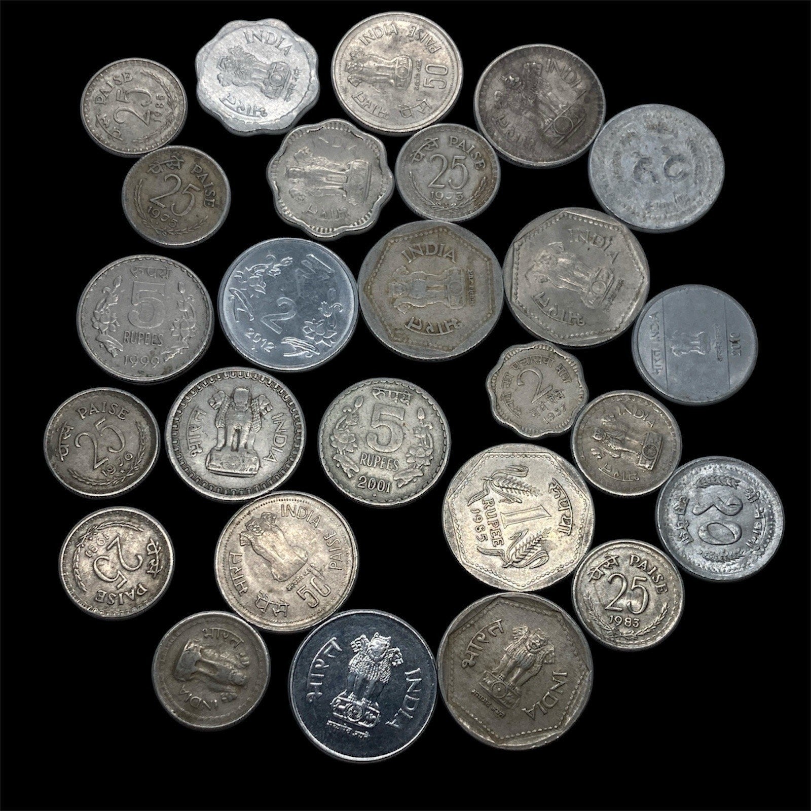 Lot of Indian Coins – Mixed Years & Denominations