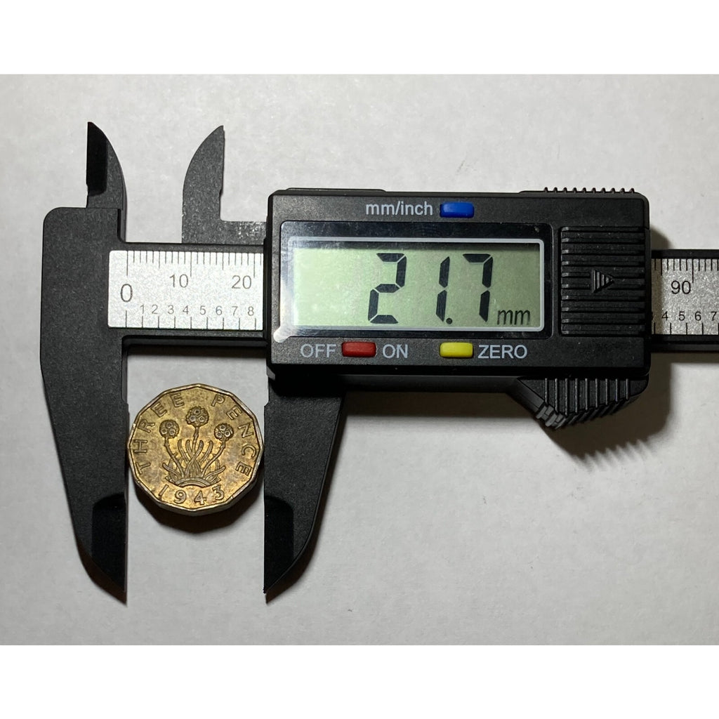 1943 United Kingdom Three Pence Coin - KM# 849