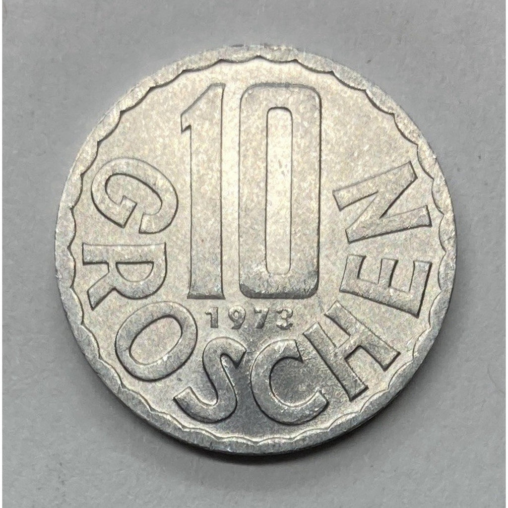 1973 Austria 10 Groschen Coin - KM# 2878