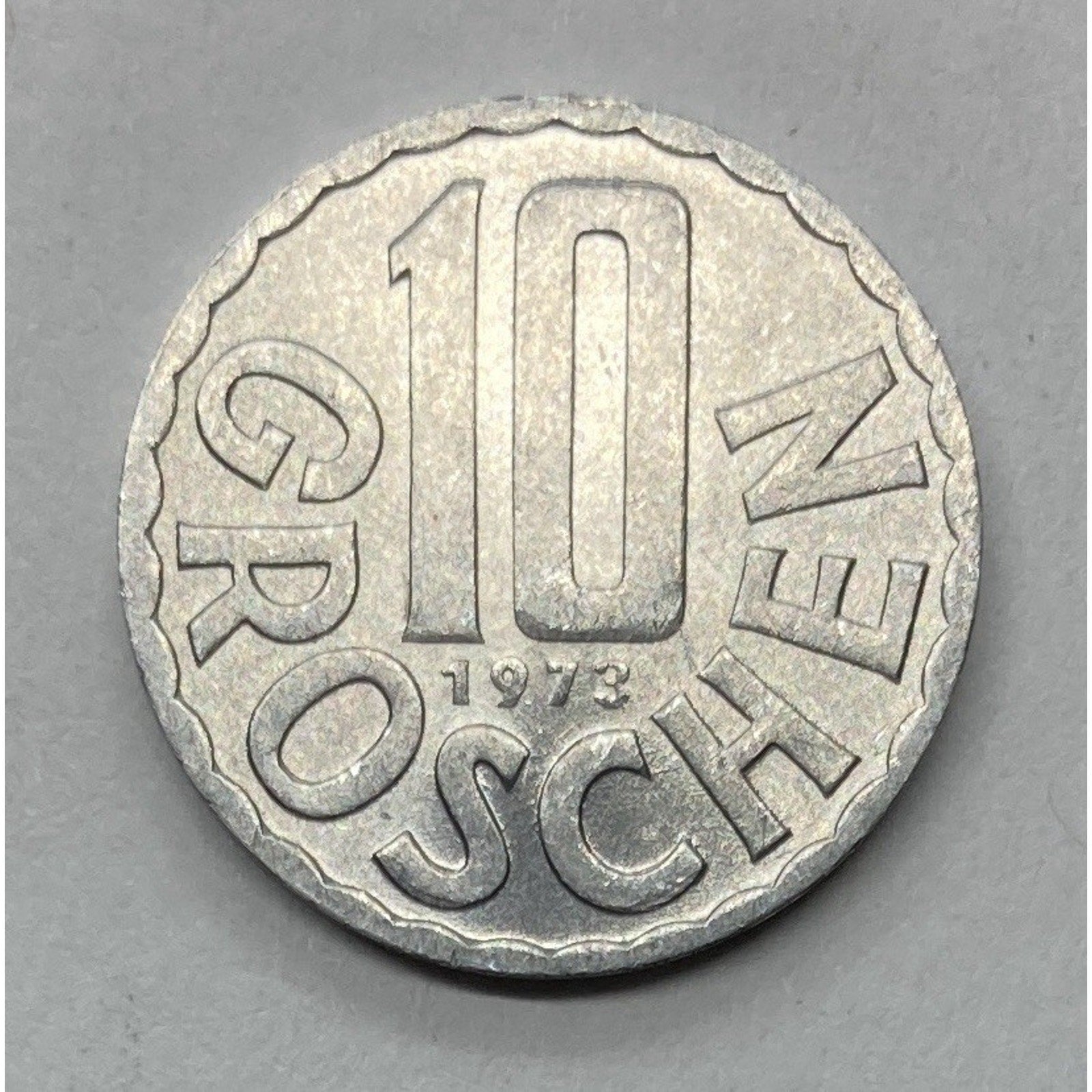 1973 Austria 10 Groschen Coin - KM# 2878