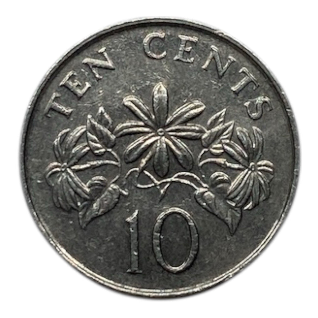 1989 Singapore 10 Cents Coin - KM# 51