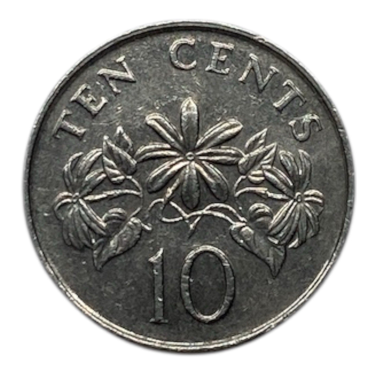 1989 Singapore 10 Cents Coin - KM# 51