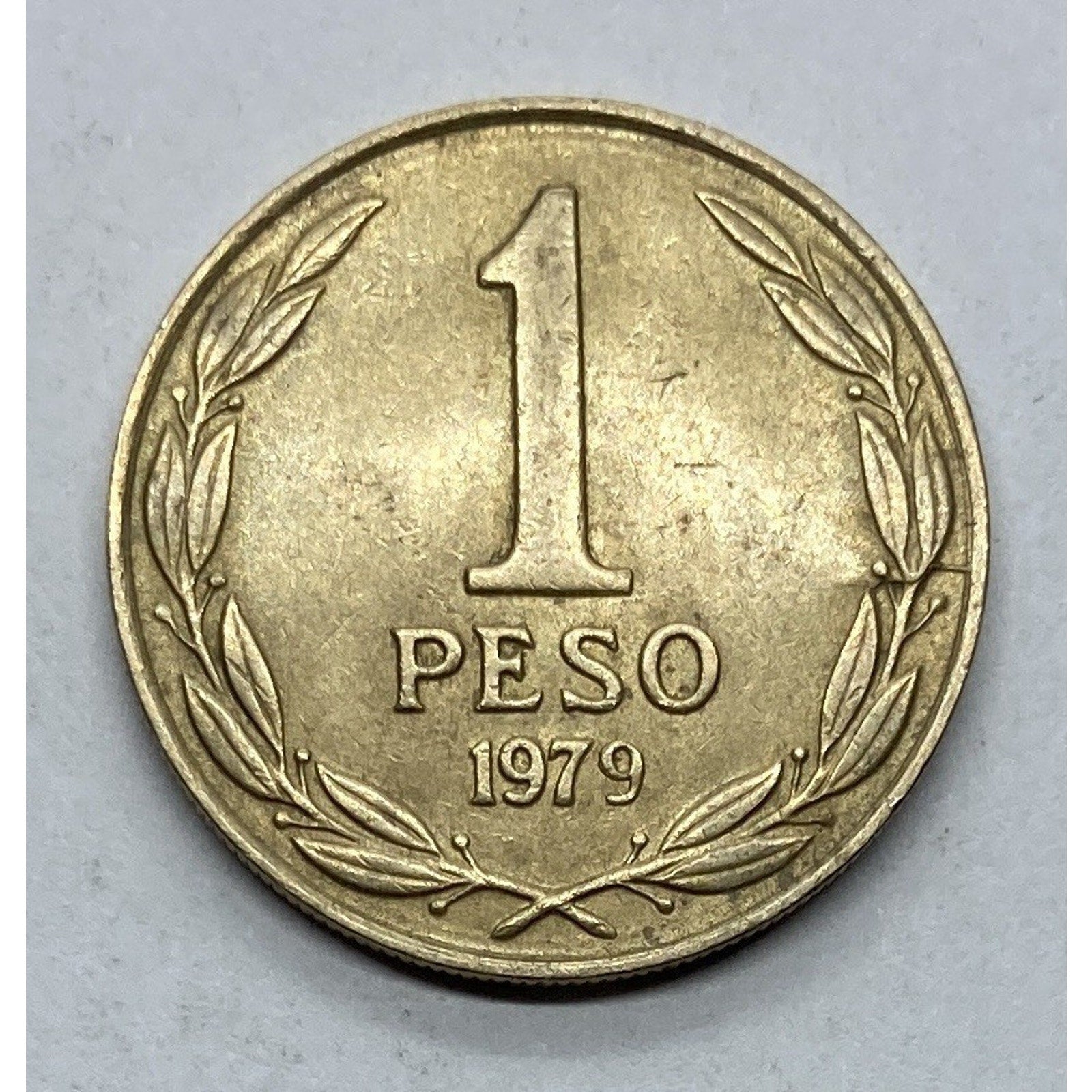 1979 Chile 1 Peso Coin - KM# 208a