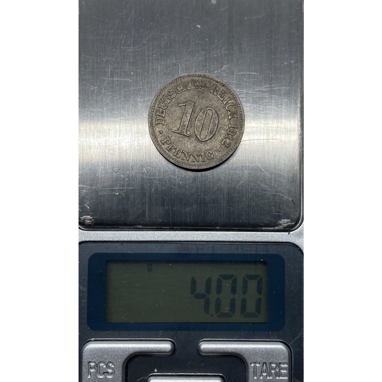 1912 Germany 10 Pfennig Coin - KM# 12