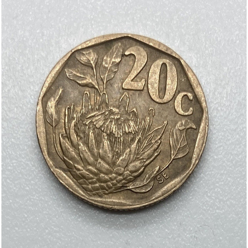 1993 South Africa 20 Cents Coin - KM# 136
