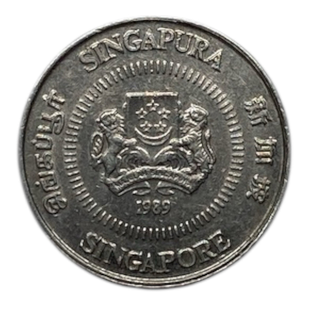 1989 Singapore 10 Cents Coin - KM# 51