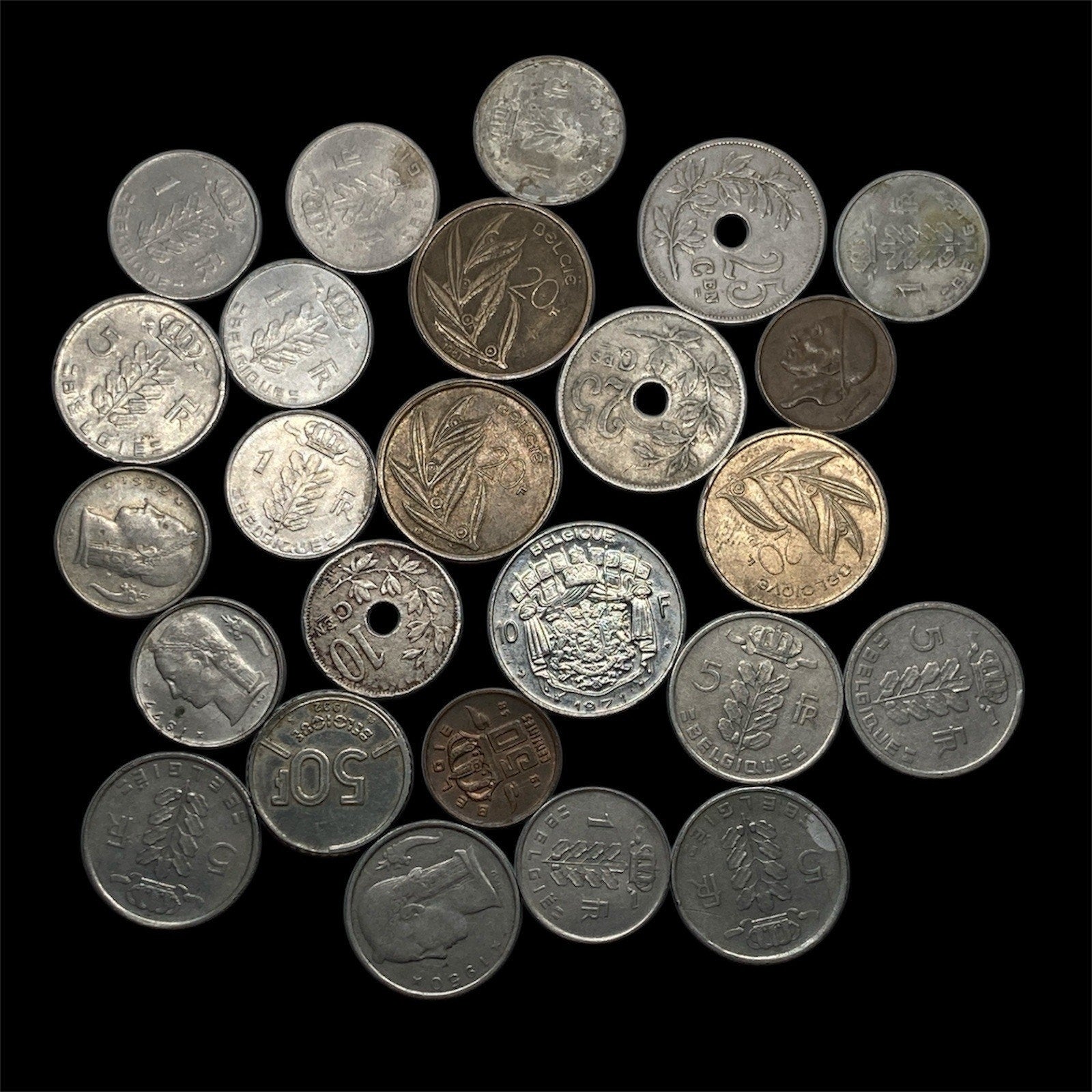 Lot of Belgian Coins – Mixed Years & Denominations