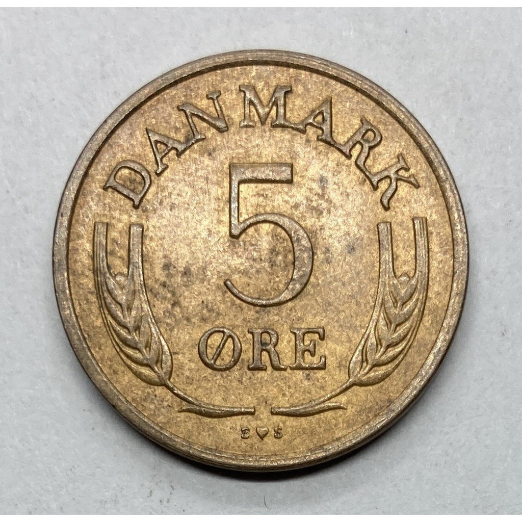1972 Denmark 5 Øre Coin - KM# 848.2
