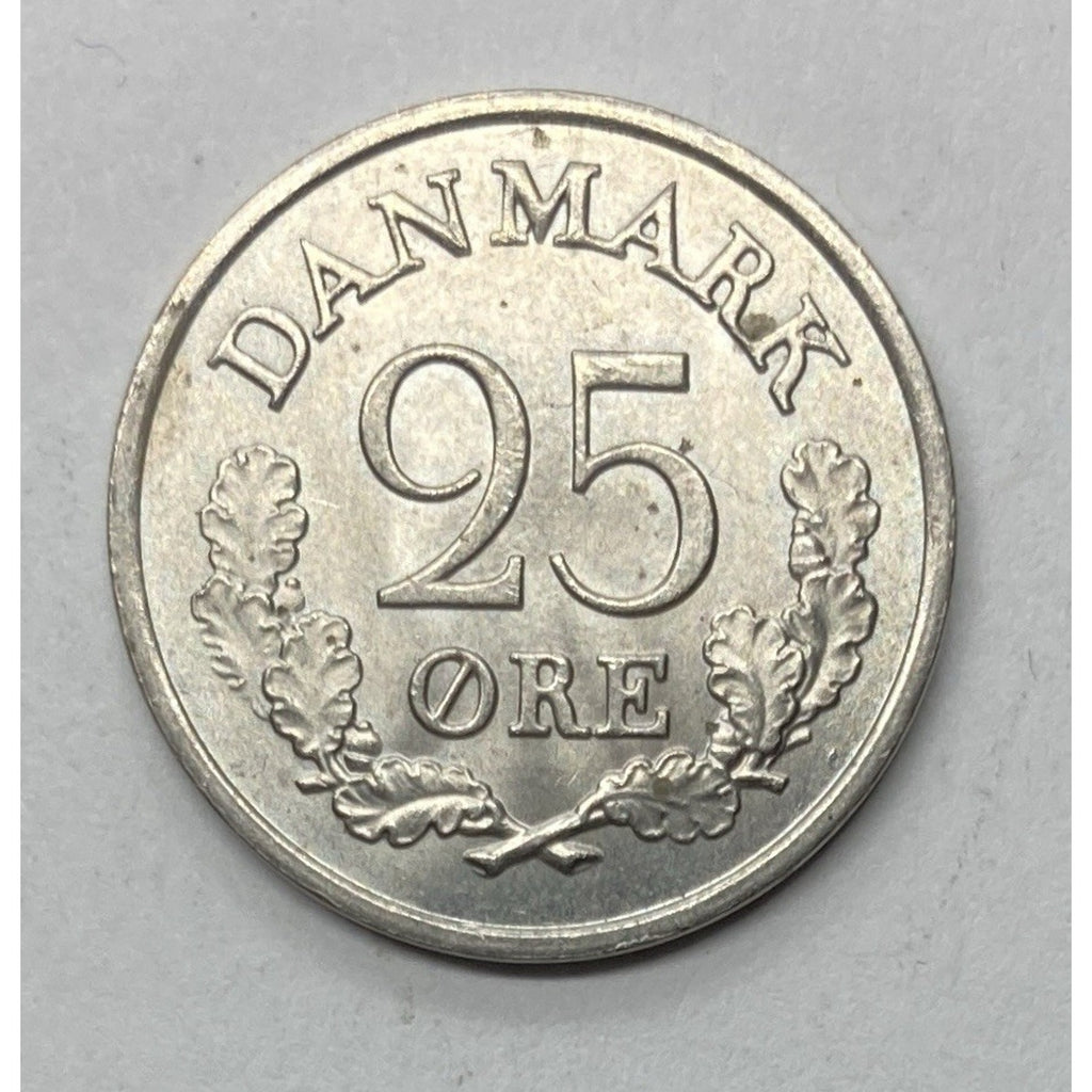 1962 Denmark 25 Øre Coin - KM# 850