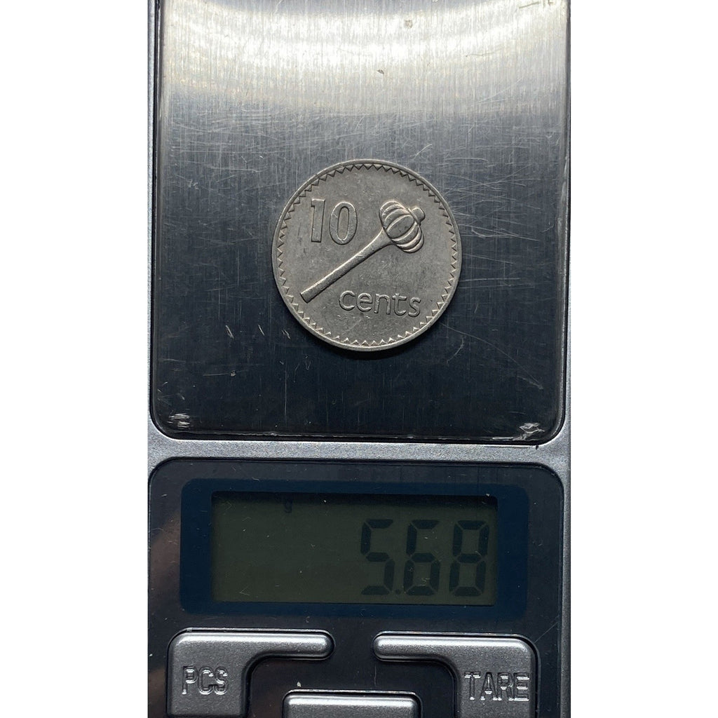 1969 Fiji 10 Cents Coin - KM# 30