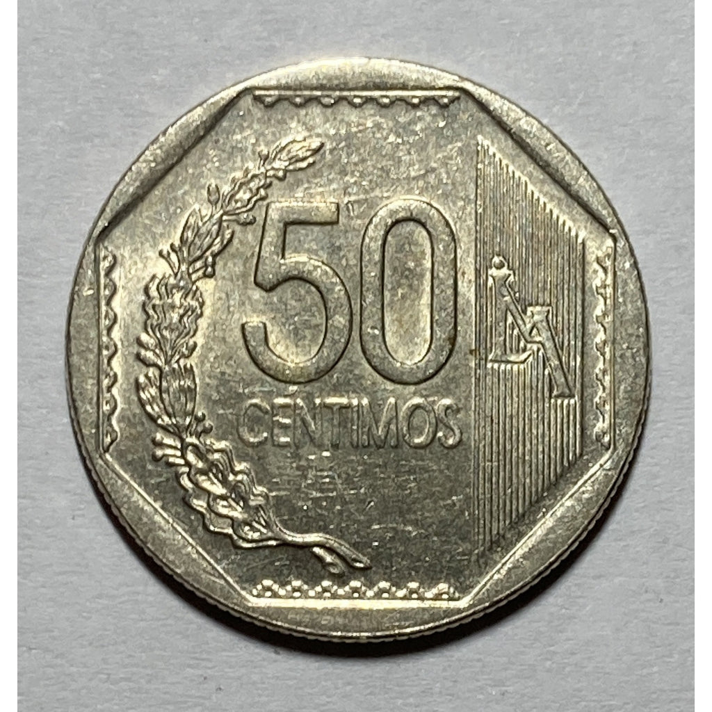 2009 Peru 50 Centimos Coin - KM# 307.4