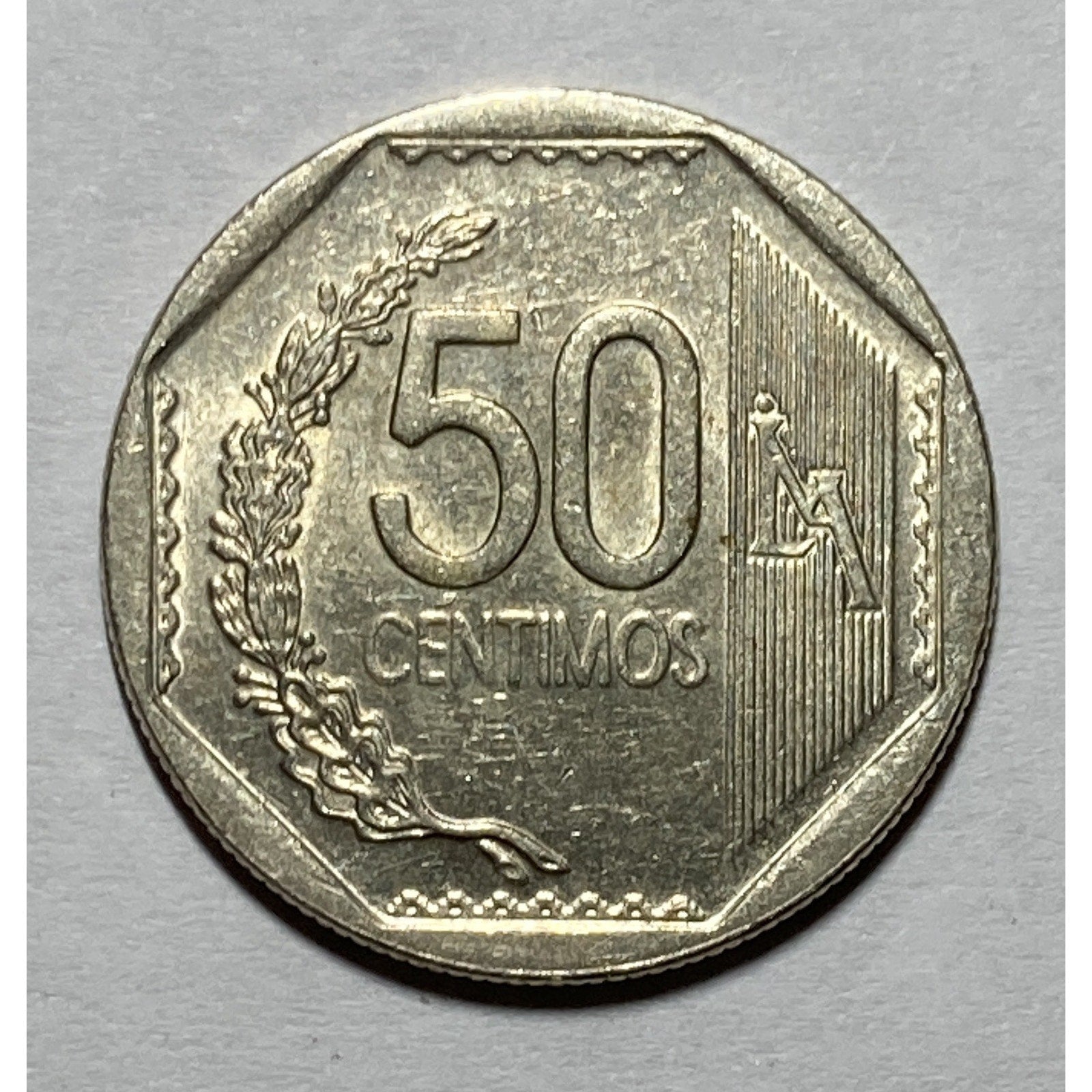2009 Peru 50 Centimos Coin - KM# 307.4