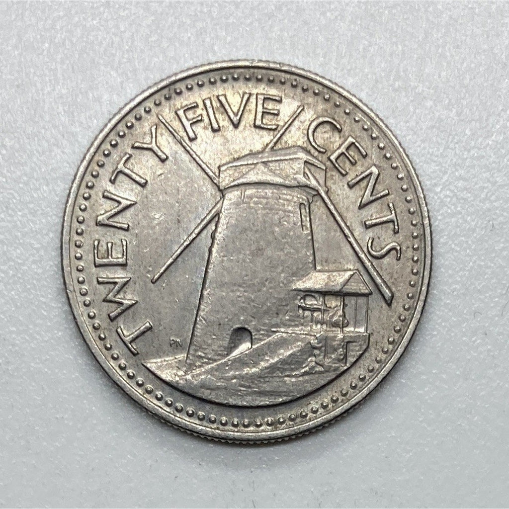1973 Barbados 25 Cents Coin - KM# 13