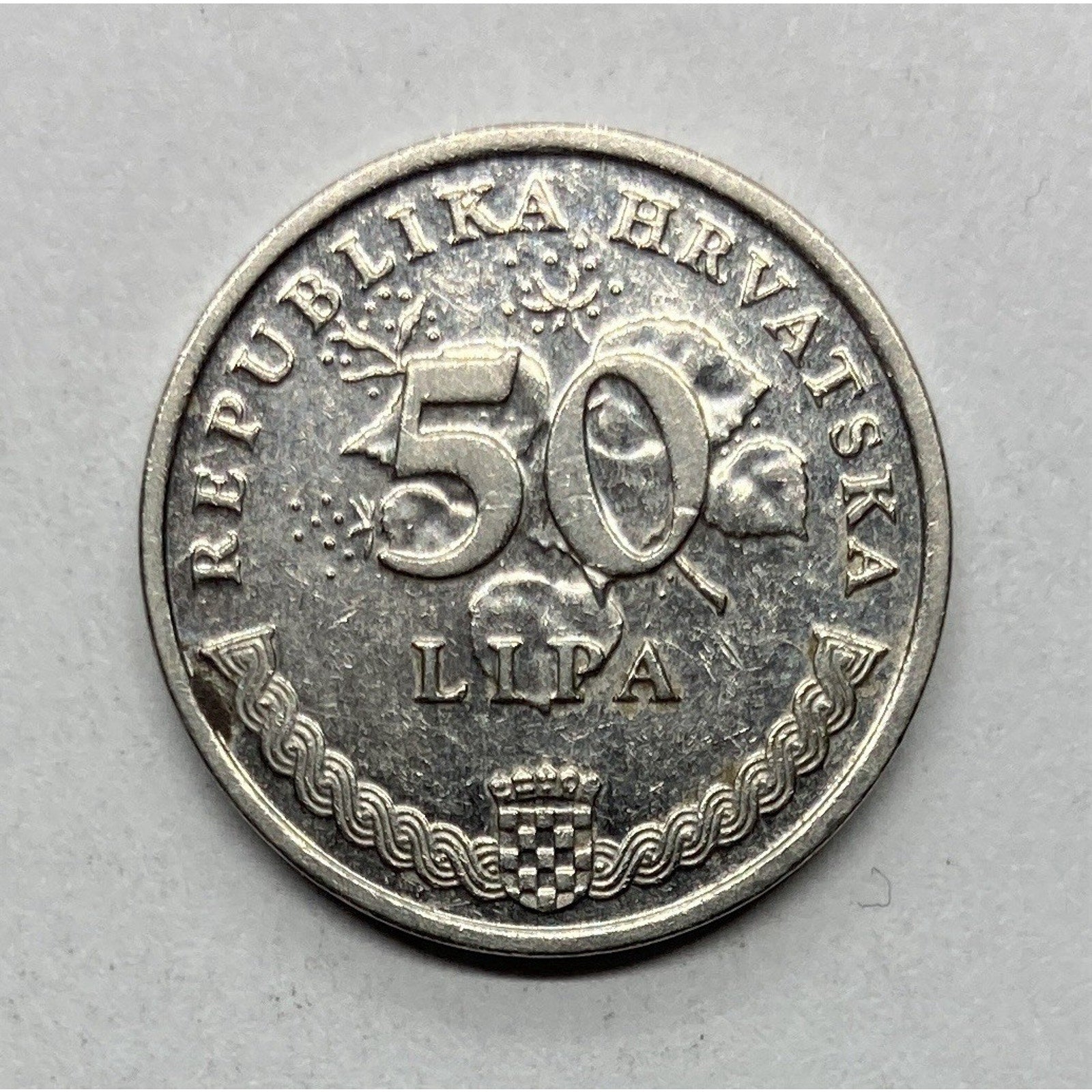2009 Croatia 50 Lipa Coin - KM# 8
