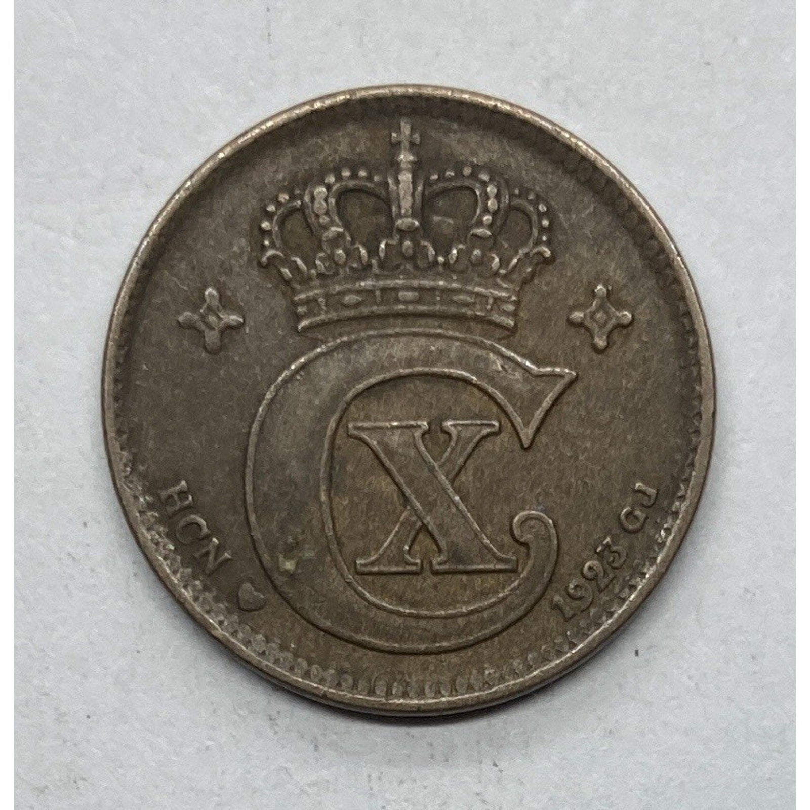1923 Denmark 2 Øre Coin - KM# 813.2