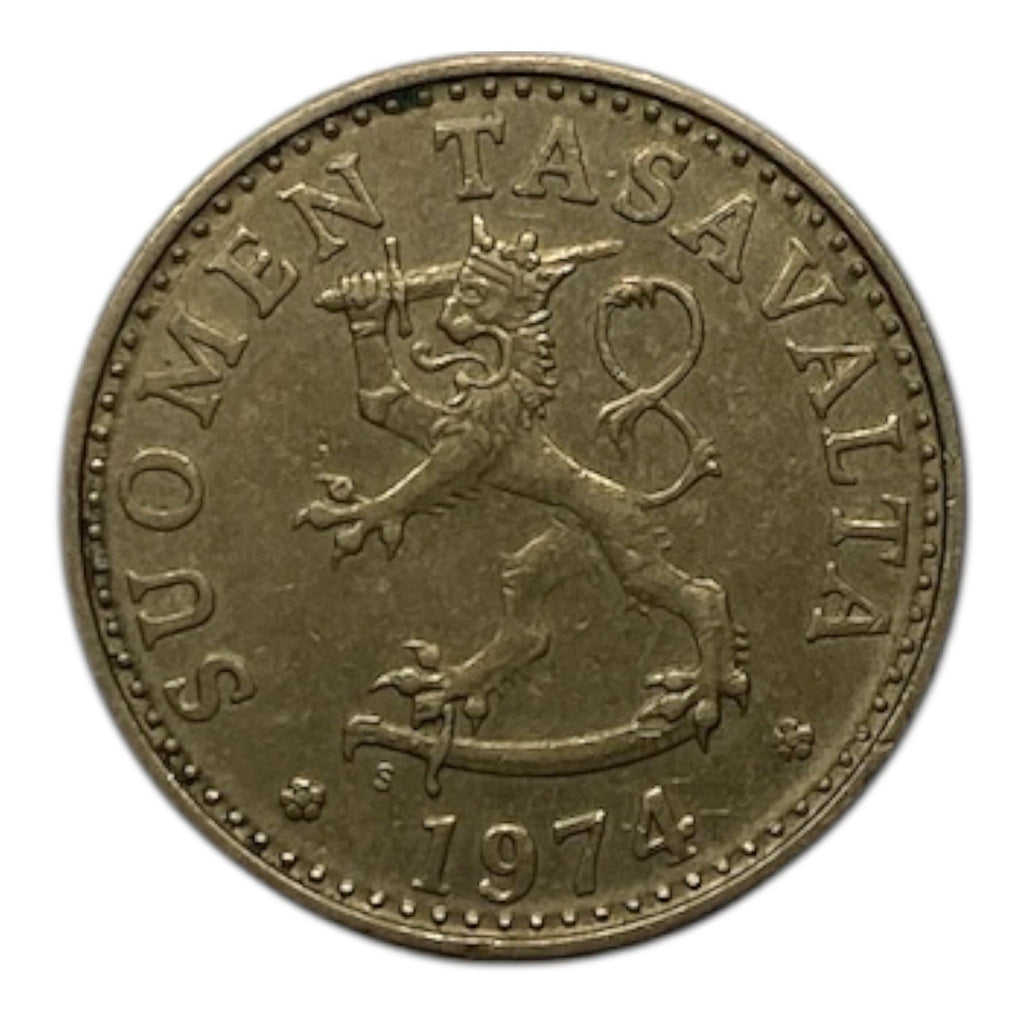 1974 Finland 20 Penniä Coin - KM# 47