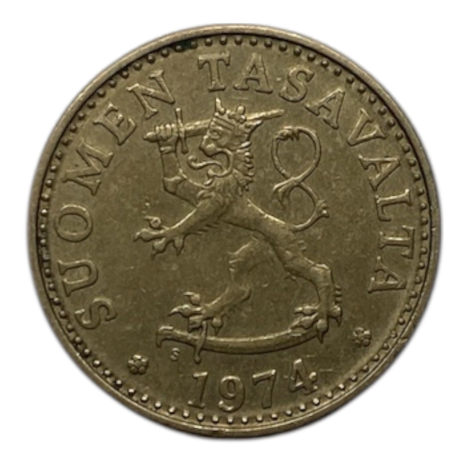 1974 Finland 20 Penniä Coin - KM# 47