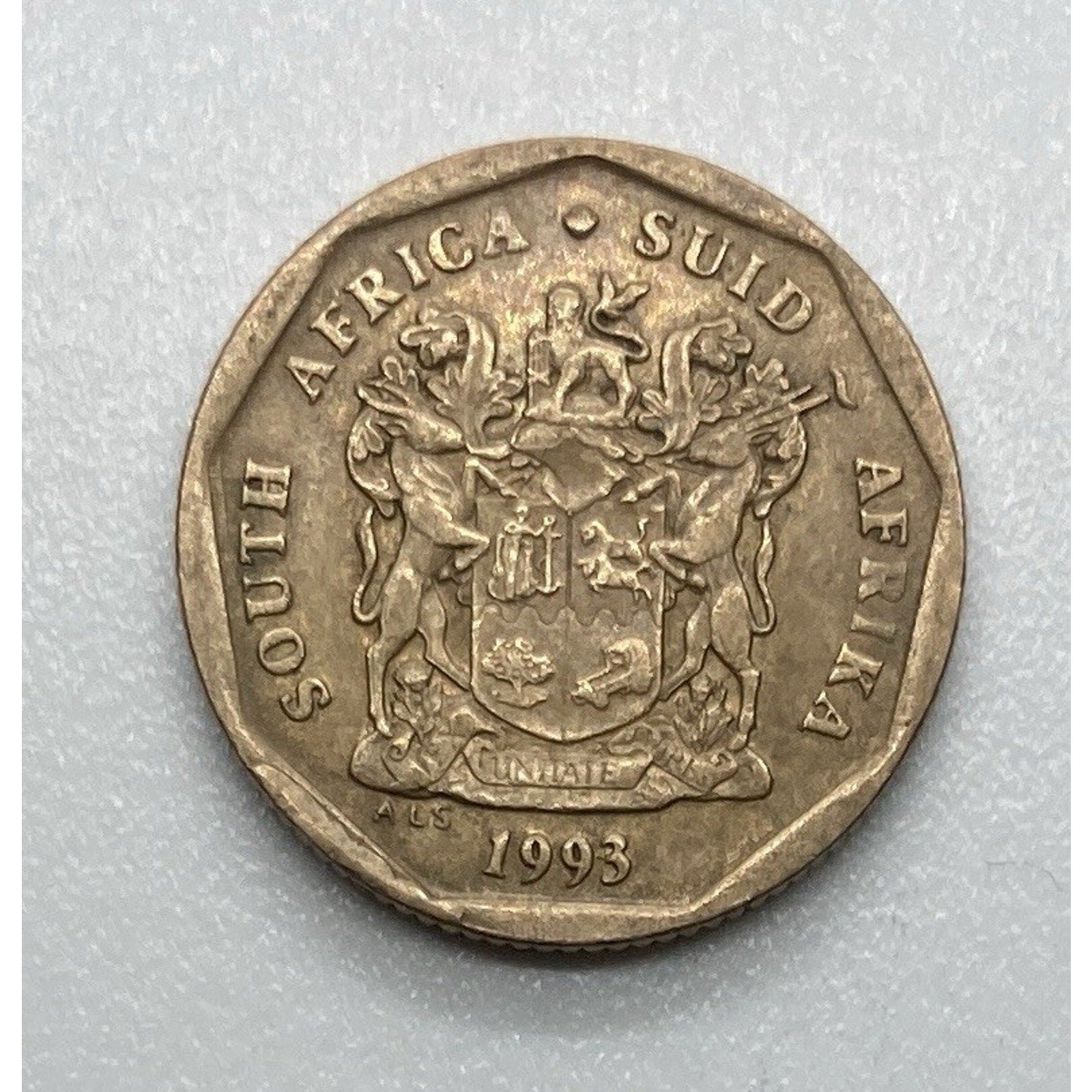 1993 South Africa 20 Cents Coin - KM# 136