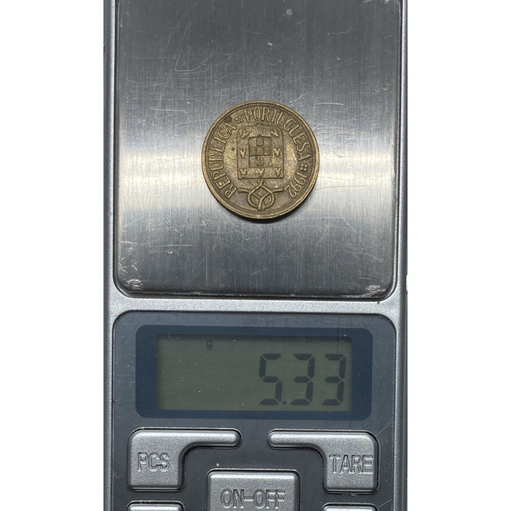 1992 Portugal 5 Escudos Coin - KM# 632