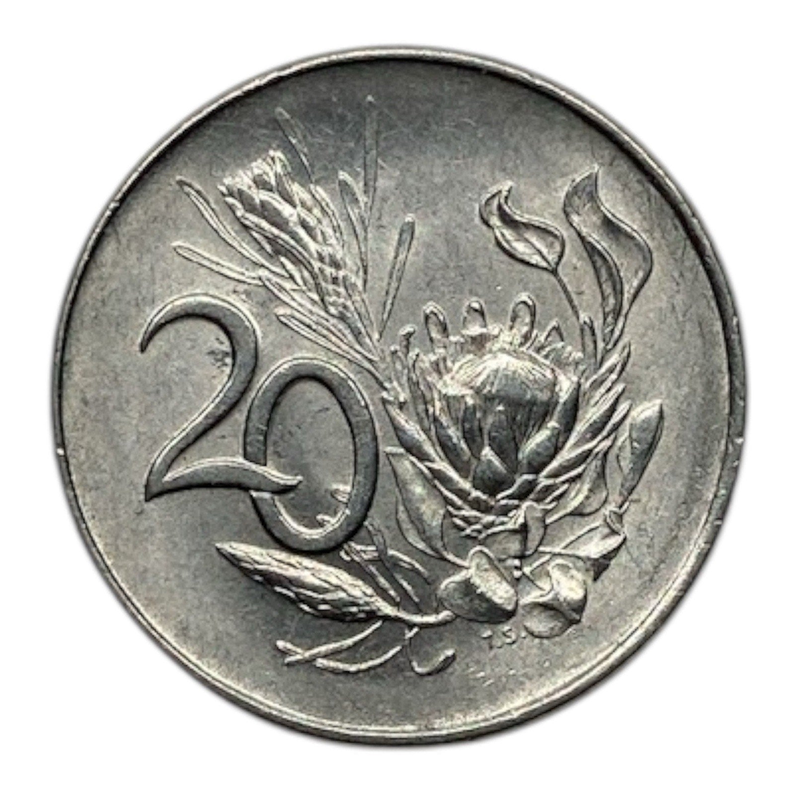 1965 South Africa 20 Cents Coin - KM# 69