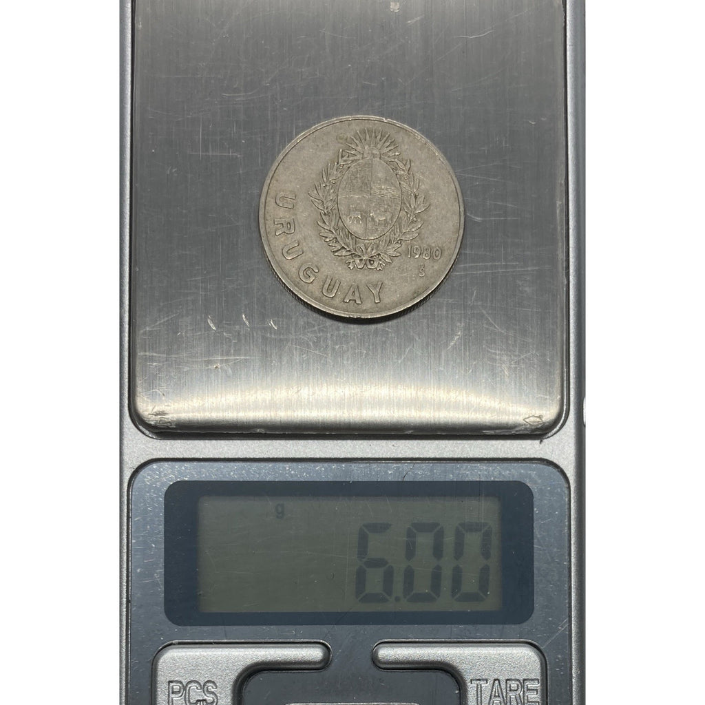 1980 Uruguay 1 Nuevo Peso Coin - KM# 74