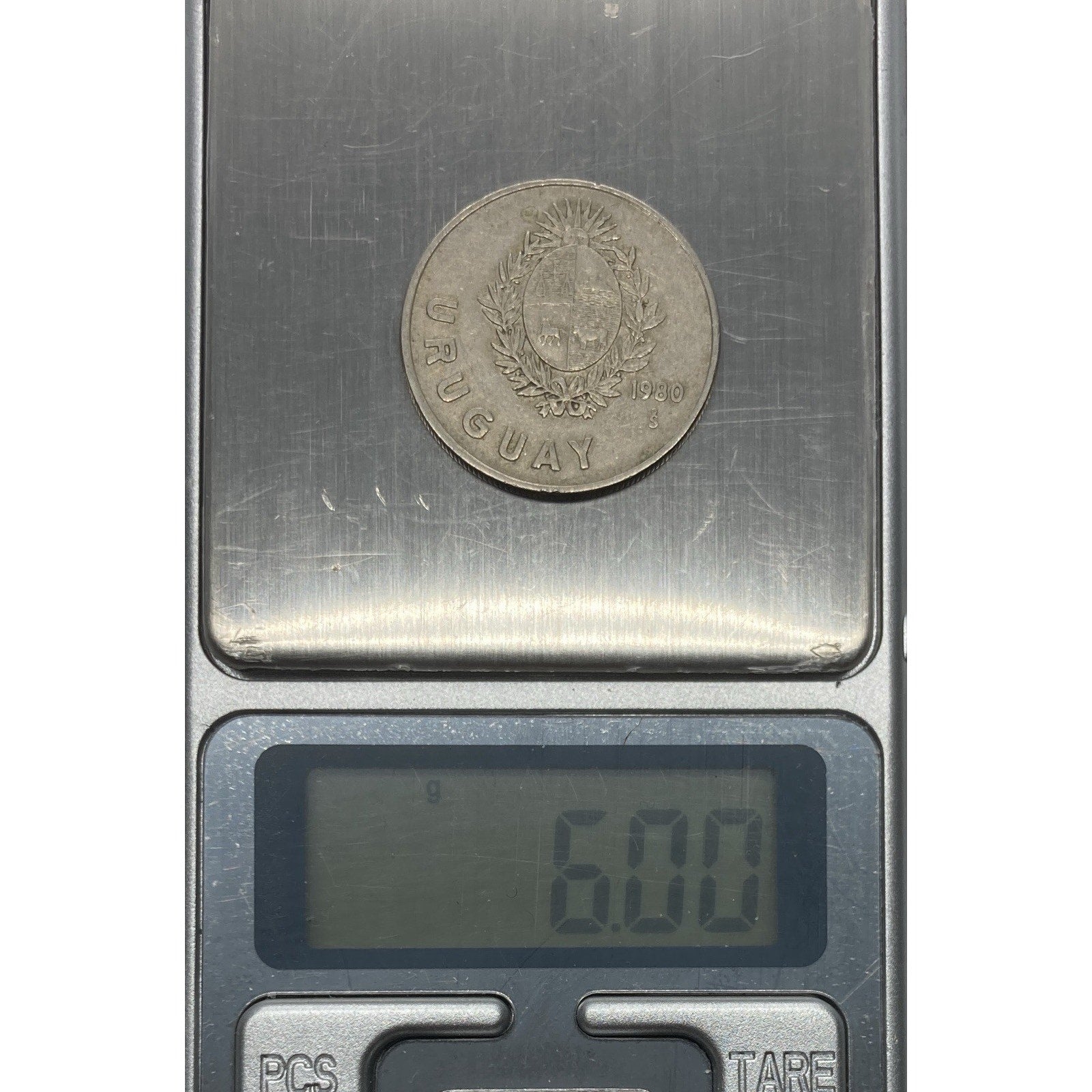 1980 Uruguay 1 Nuevo Peso Coin - KM# 74