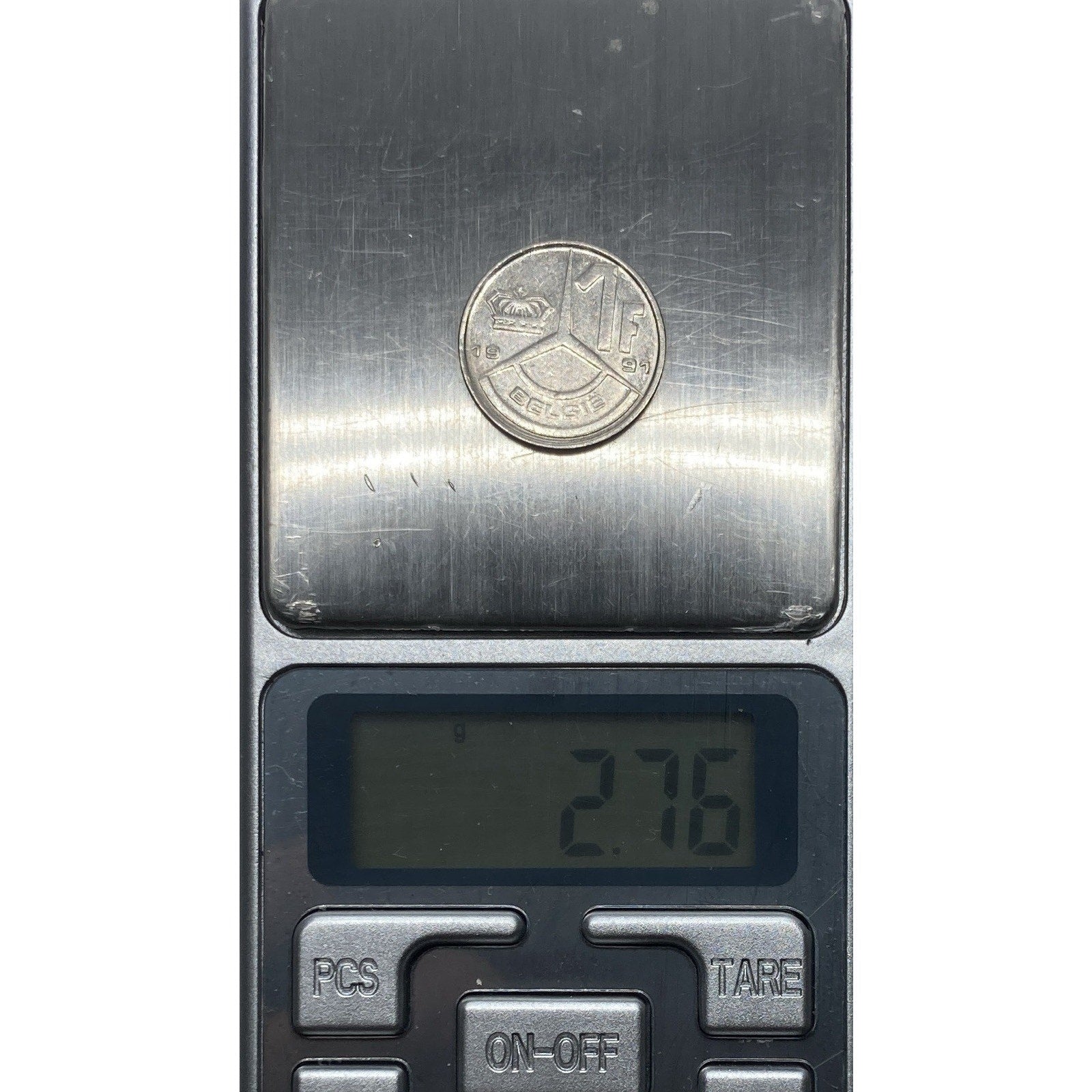 1991 Belgium 1 Franc Coin - KM# 171