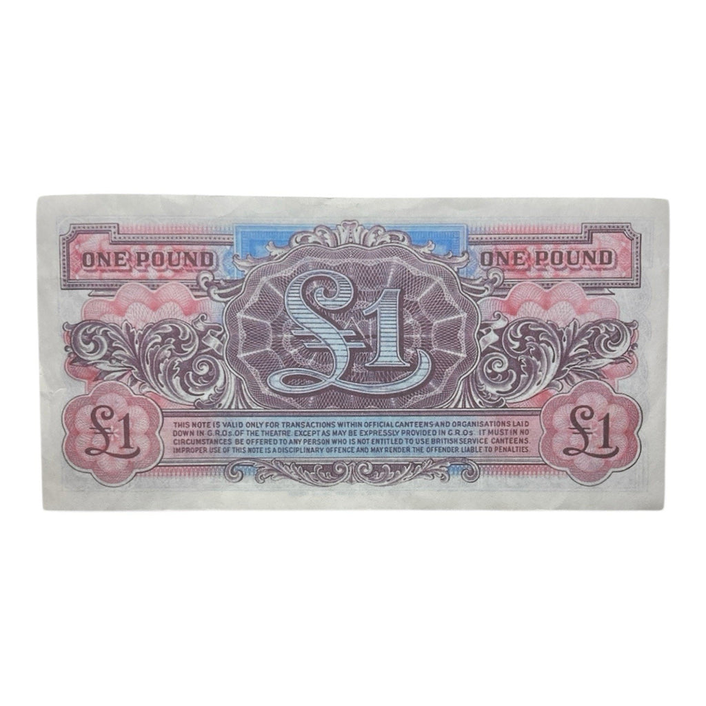 1948 British Armed Forces Special Voucher 1 Pound - P# M22