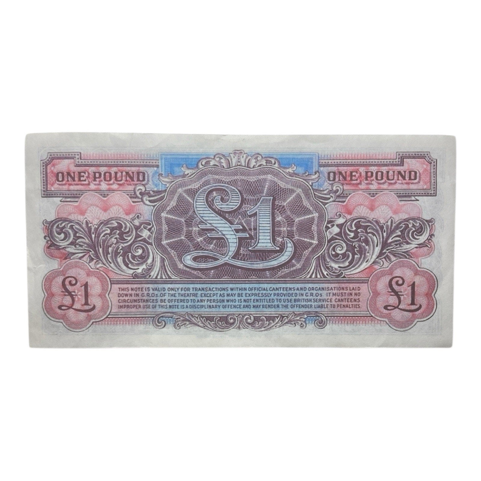 1948 British Armed Forces Special Voucher 1 Pound - P# M22