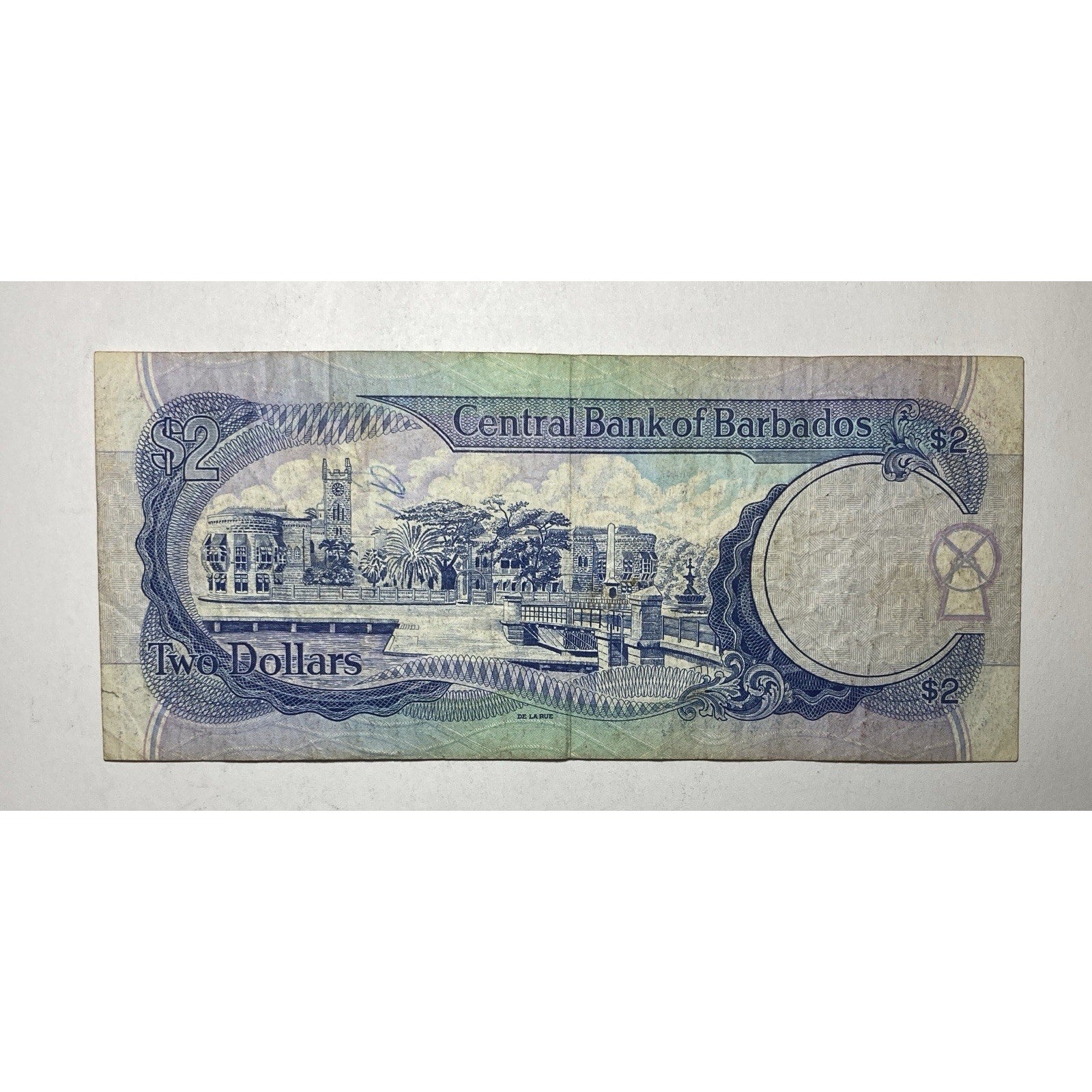 Barbadian Currency: 1995 Barbados 2 Dollars Paper Money Banknote – P#46