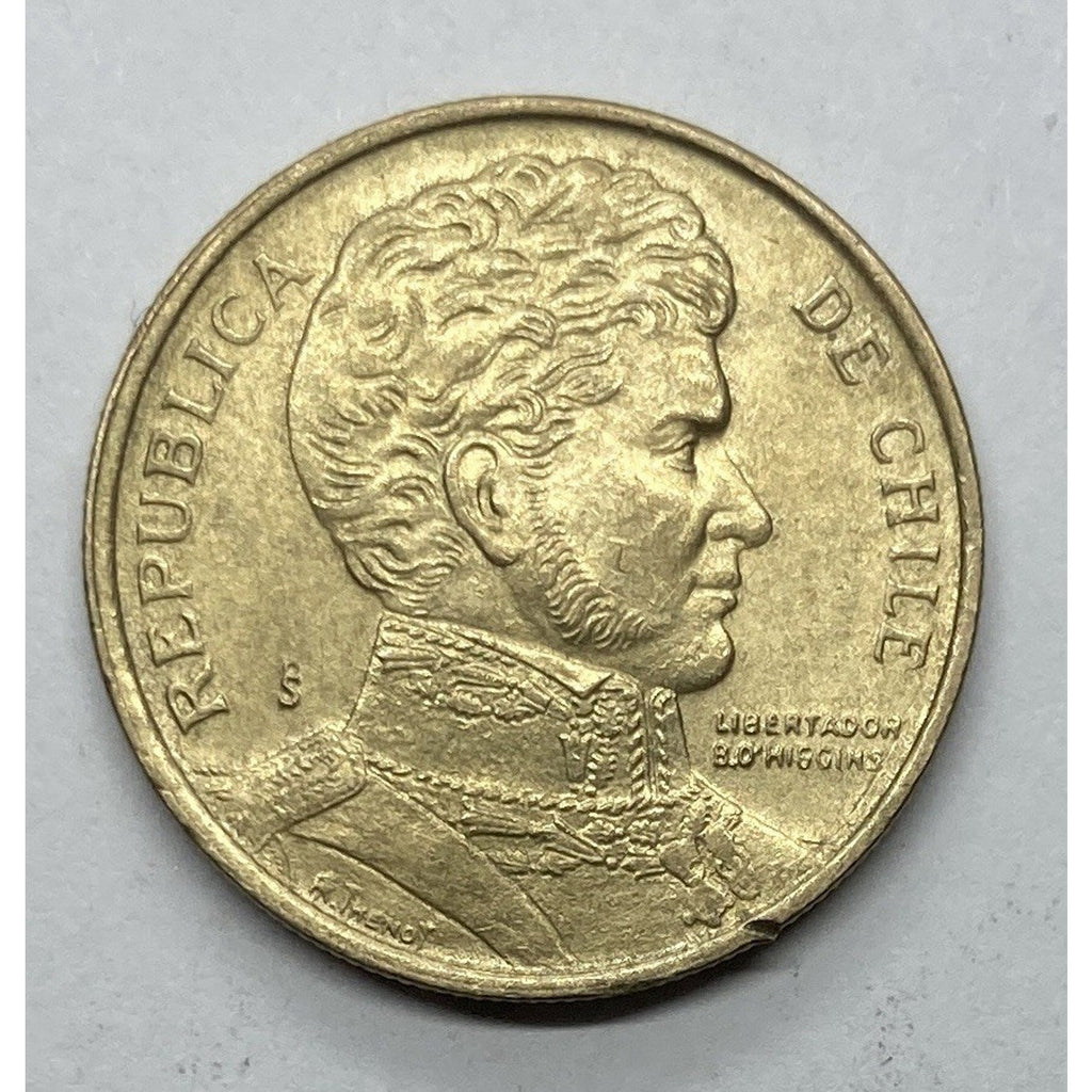 1997 Chile 10 Peso Coin - KM# 228.2