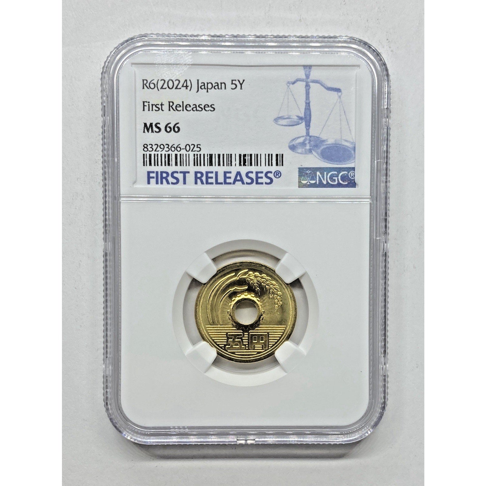 2024 Japan 5 Yen Coin - NGC Graded MS 66 First Releases