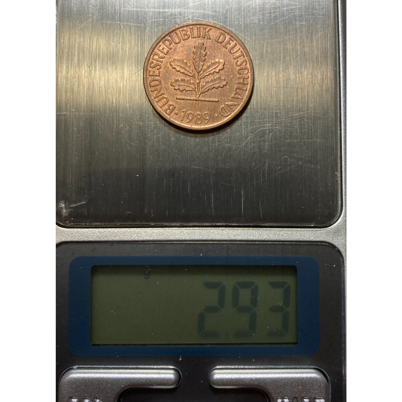 German Coin, 1989 Germany 2 Pfennig Coin - KM# 106a