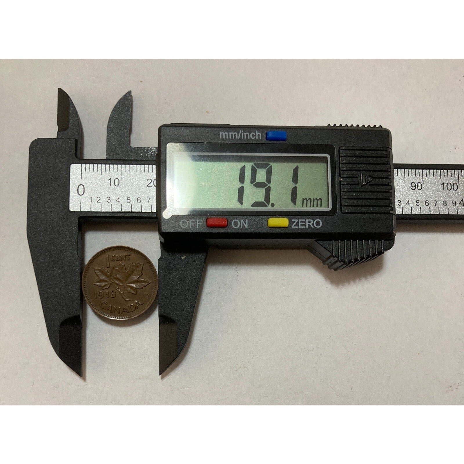 1938 Canada 1 Cent Coin, King George VI - KM# 32, Old Vintage Coin