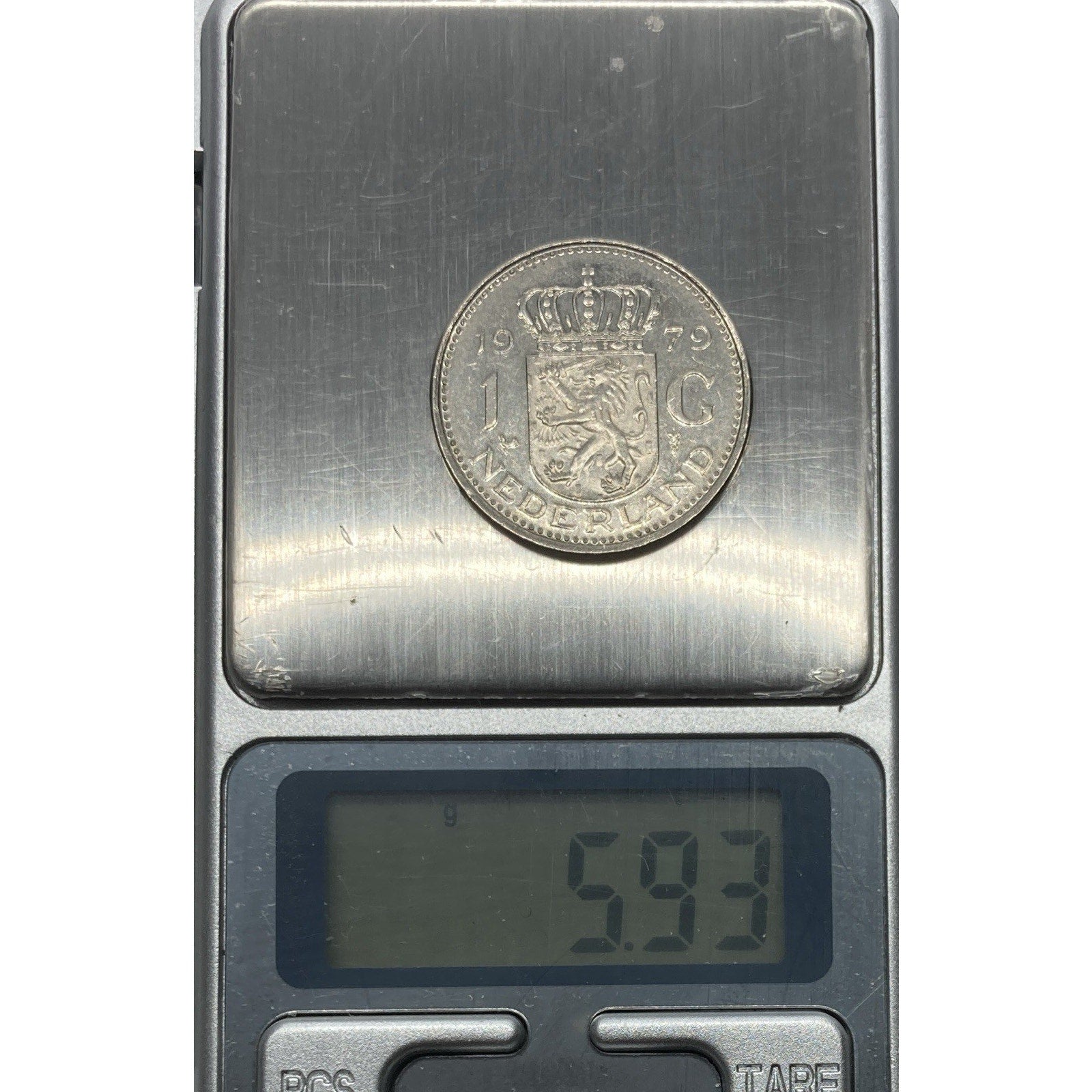 1979 Netherlands Dutch 1 Gulden Coin - KM# 184a