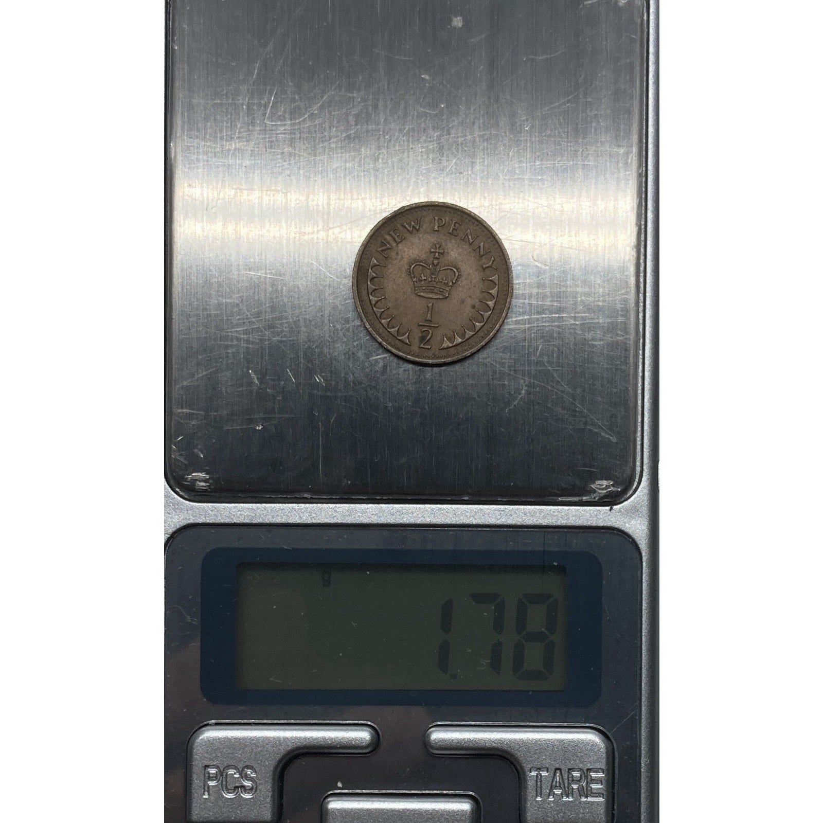 1971 Great Britain 1/2 New Penny Coin - KM# 914