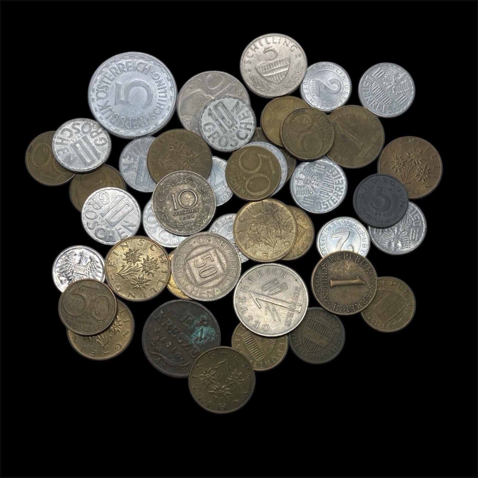 Lot of Austrian Coins – Mixed Years & Denominations