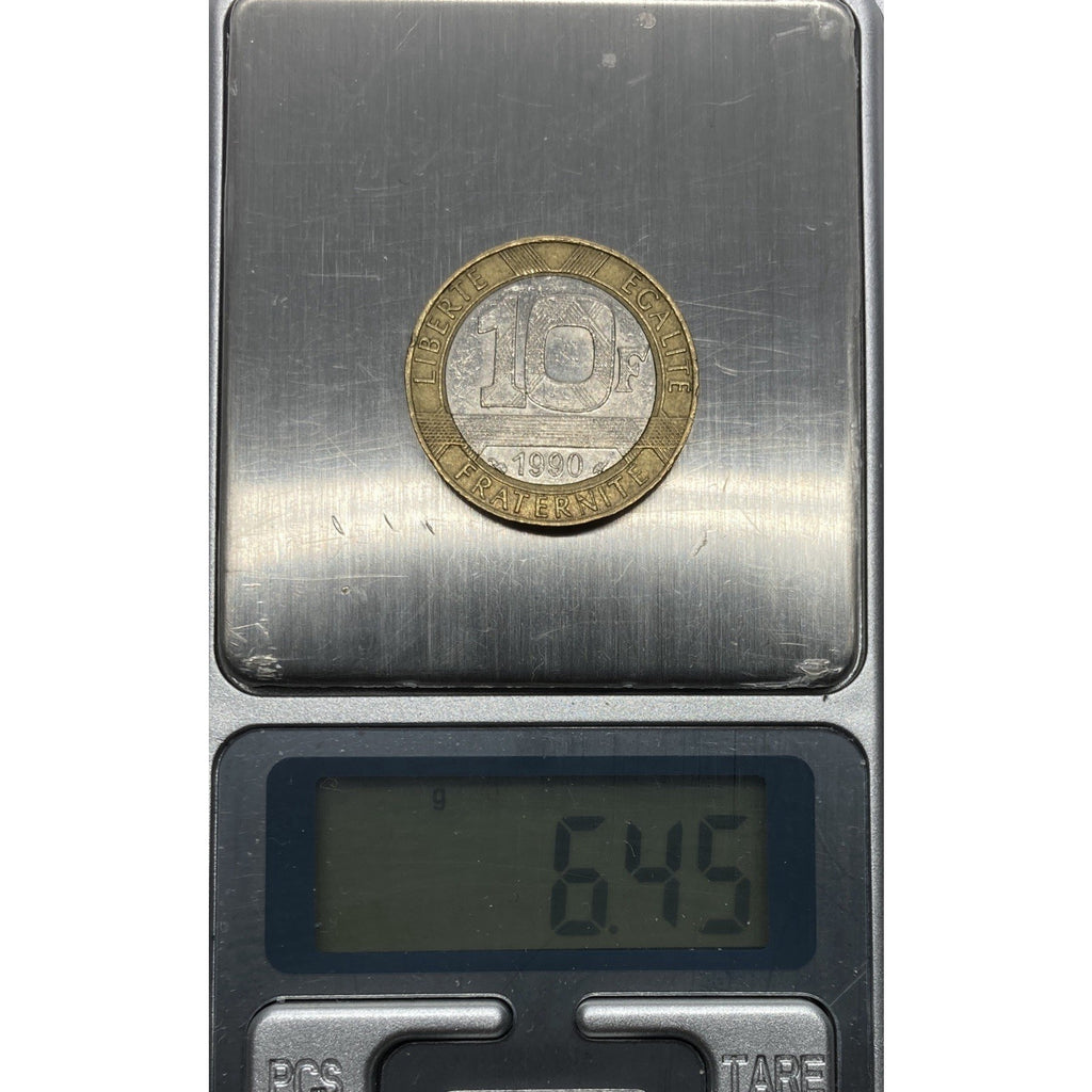 1990 France 10 Francs Coin - KM# 964.1
