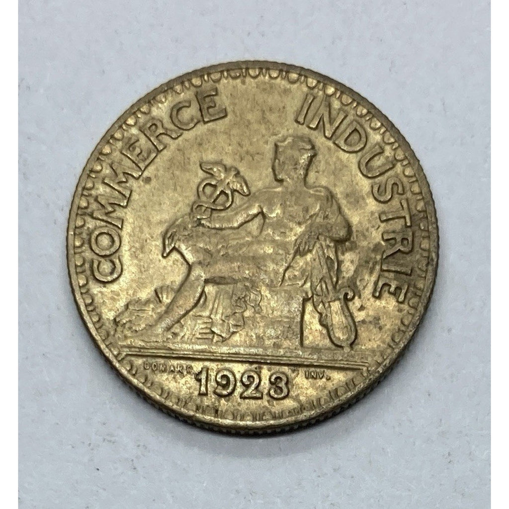 1923 France 50 Centimes Coin - KM# 884