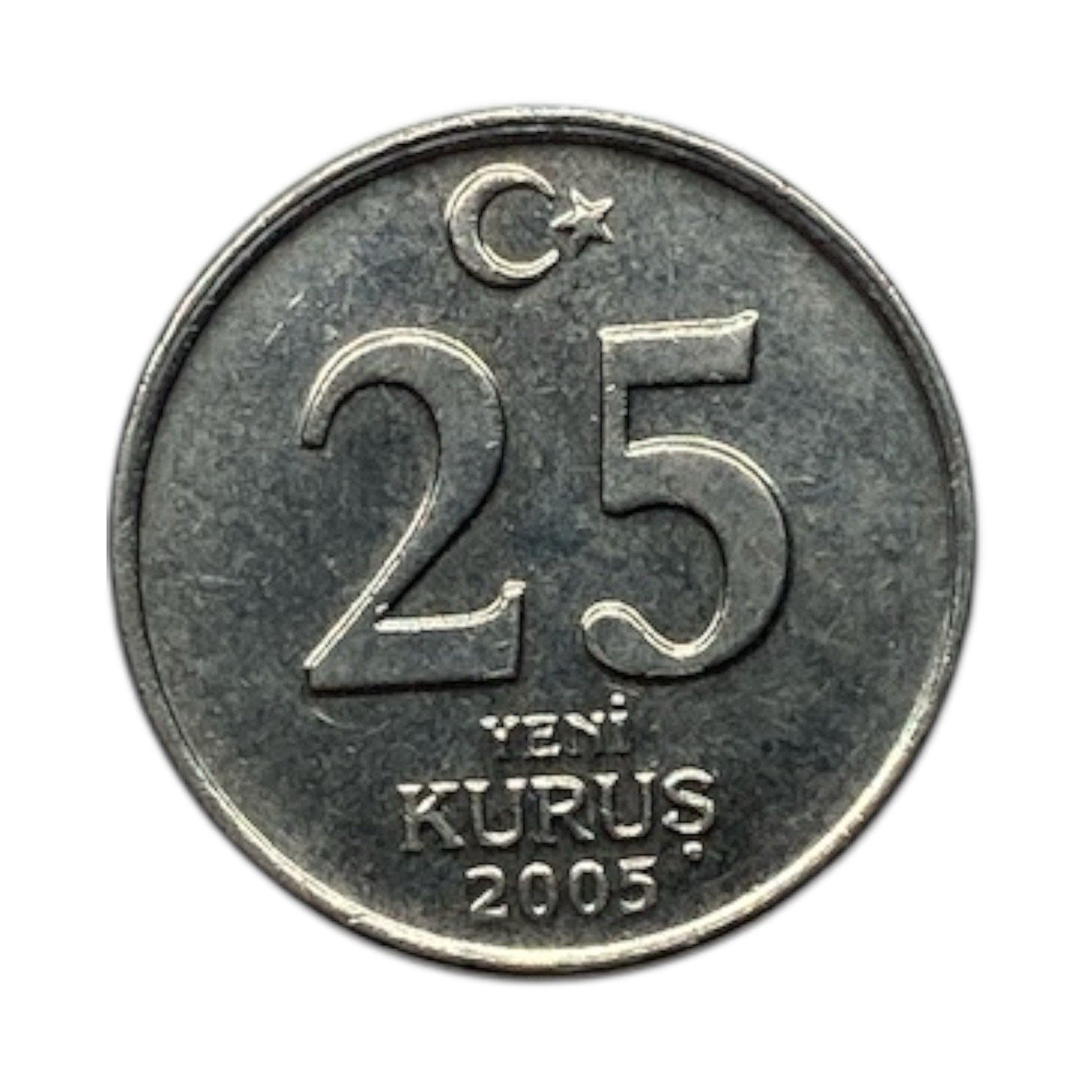 2005 Turkey 25 New Kurus Coin - KM# 1167