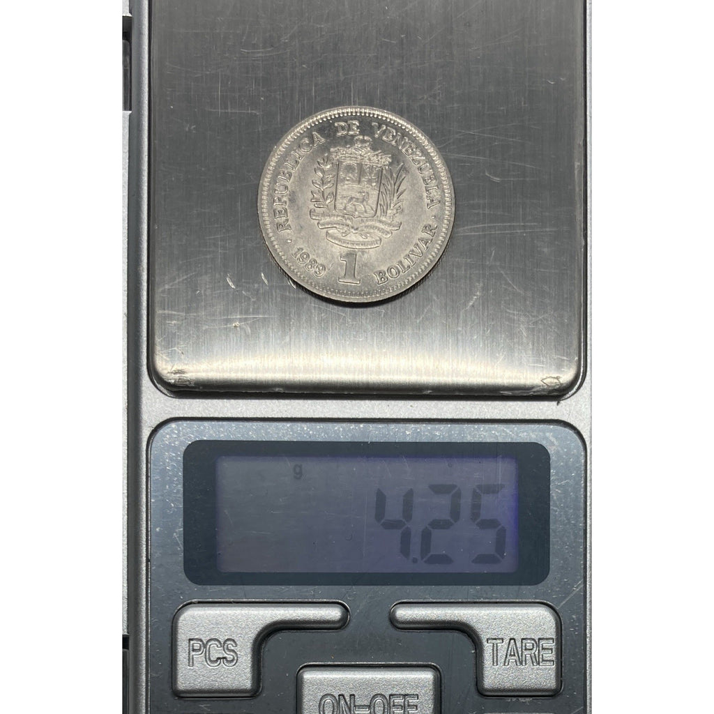 1989 Venezuela 1 Bolivar Coin - Y# 52a.1