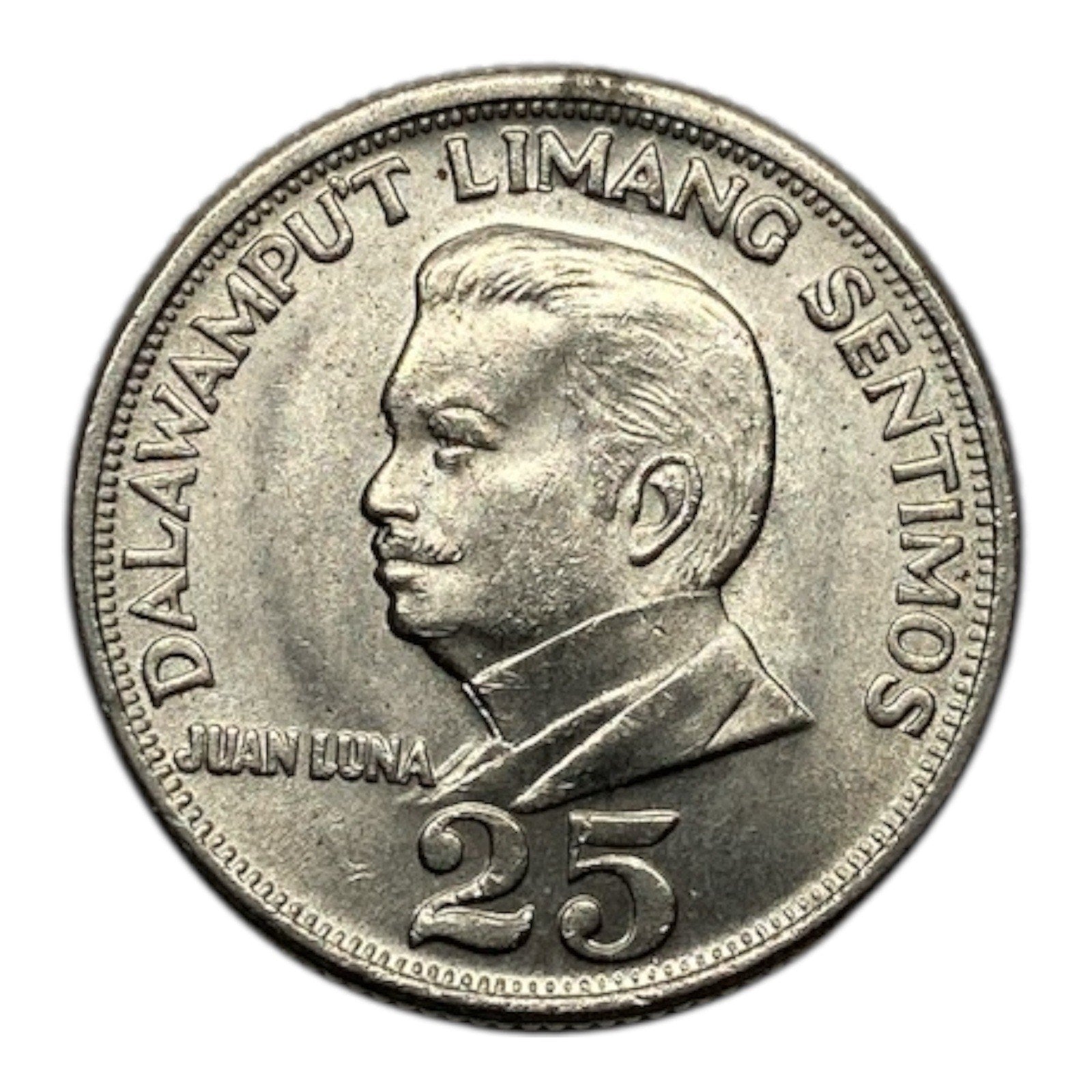 1967 Philippines 25 Sentimos Coin - KM# 199