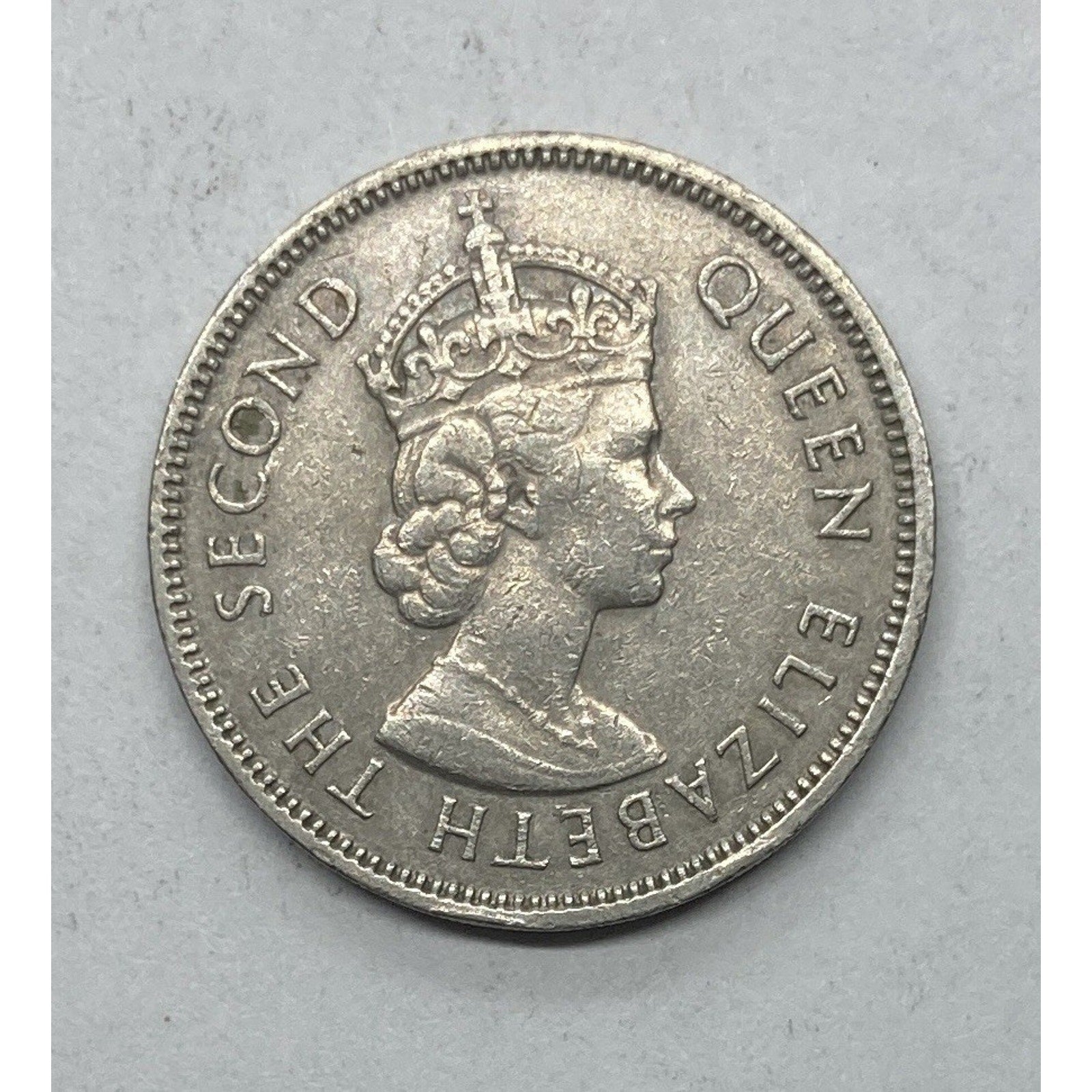 1965 Hong Kong 50 Cents Coin - KM# 30