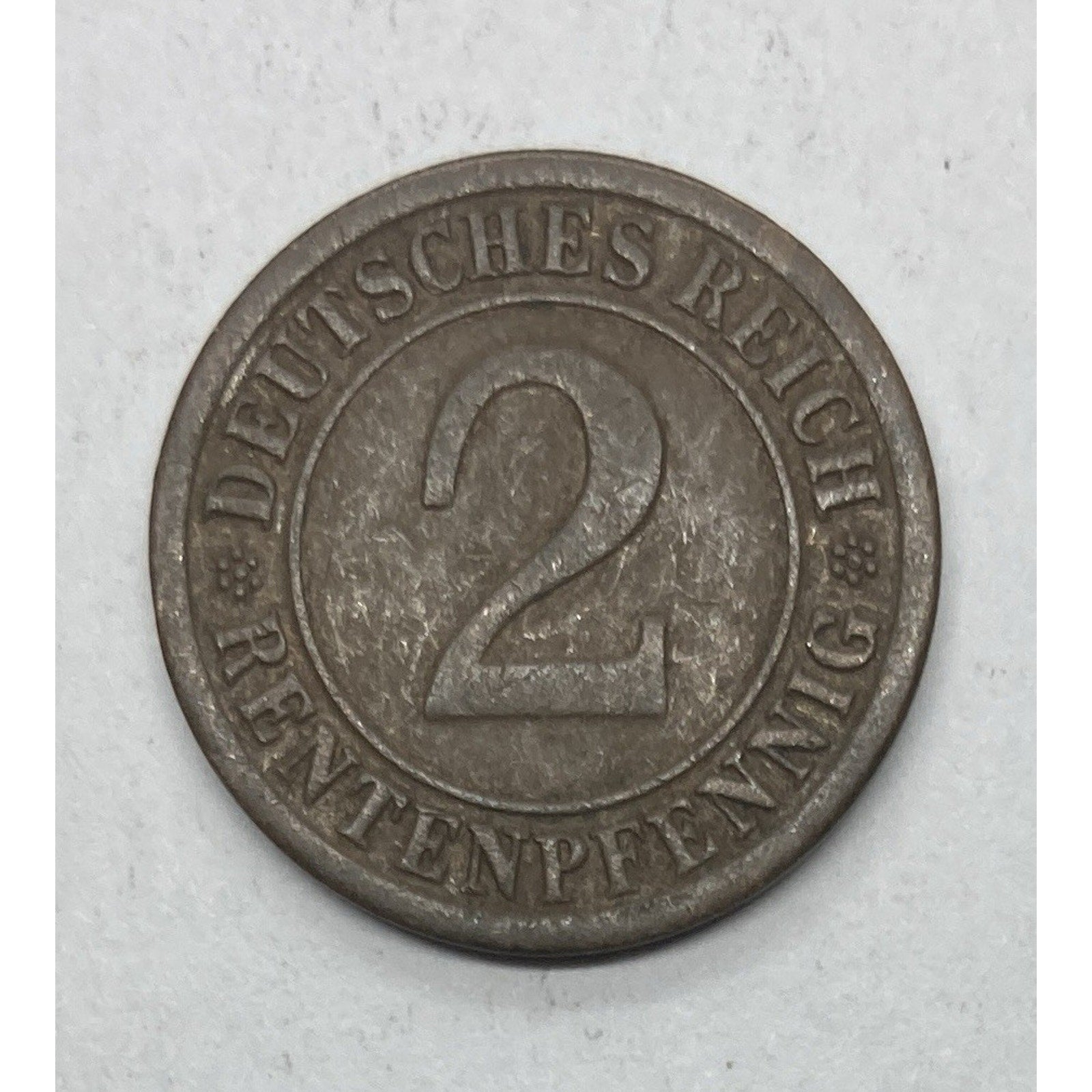 Germany Weimar Republic 2 Rentenpfennig Coin - KM# 31
