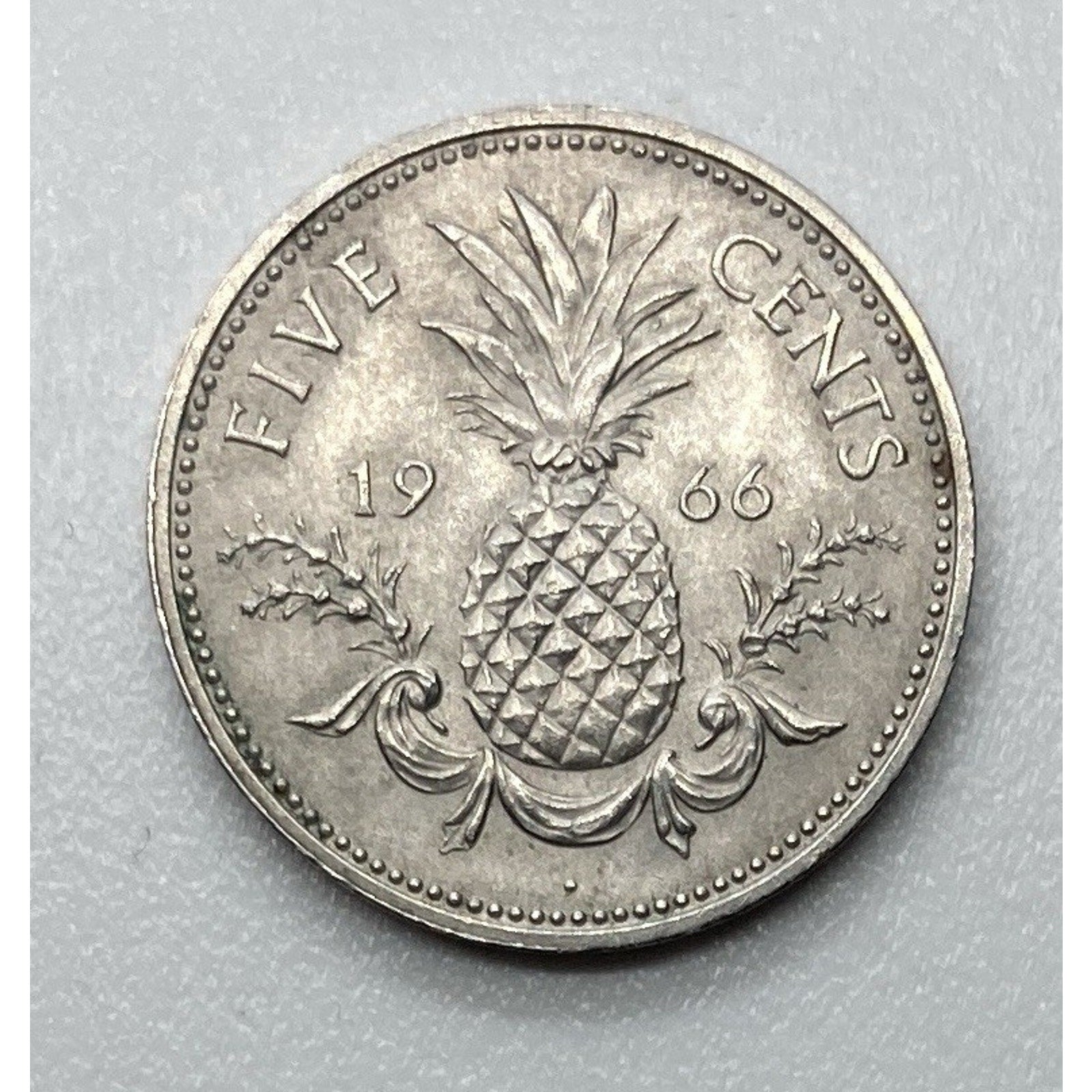 1966 Bahamas 5 Cents Coin - KM# 3